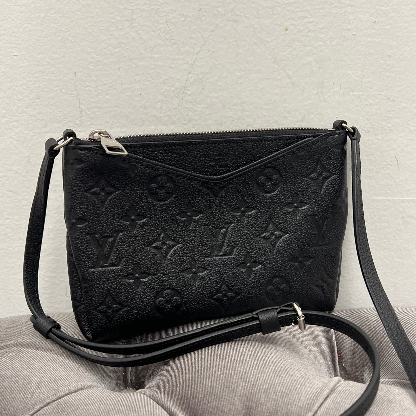 Louis Vuitton Pallas Crossbody, Black Empreinte Leather