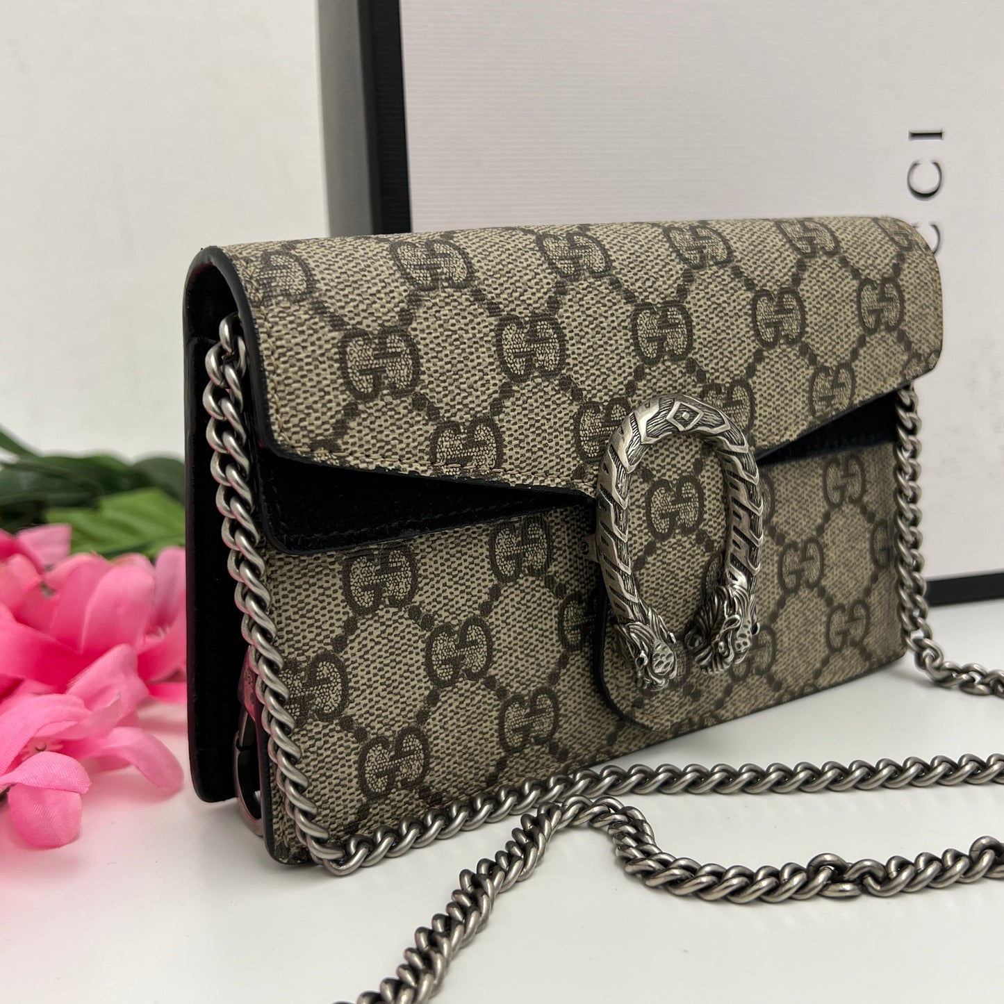 Gucci Super Mini Dionysus Crossbody GG canvas