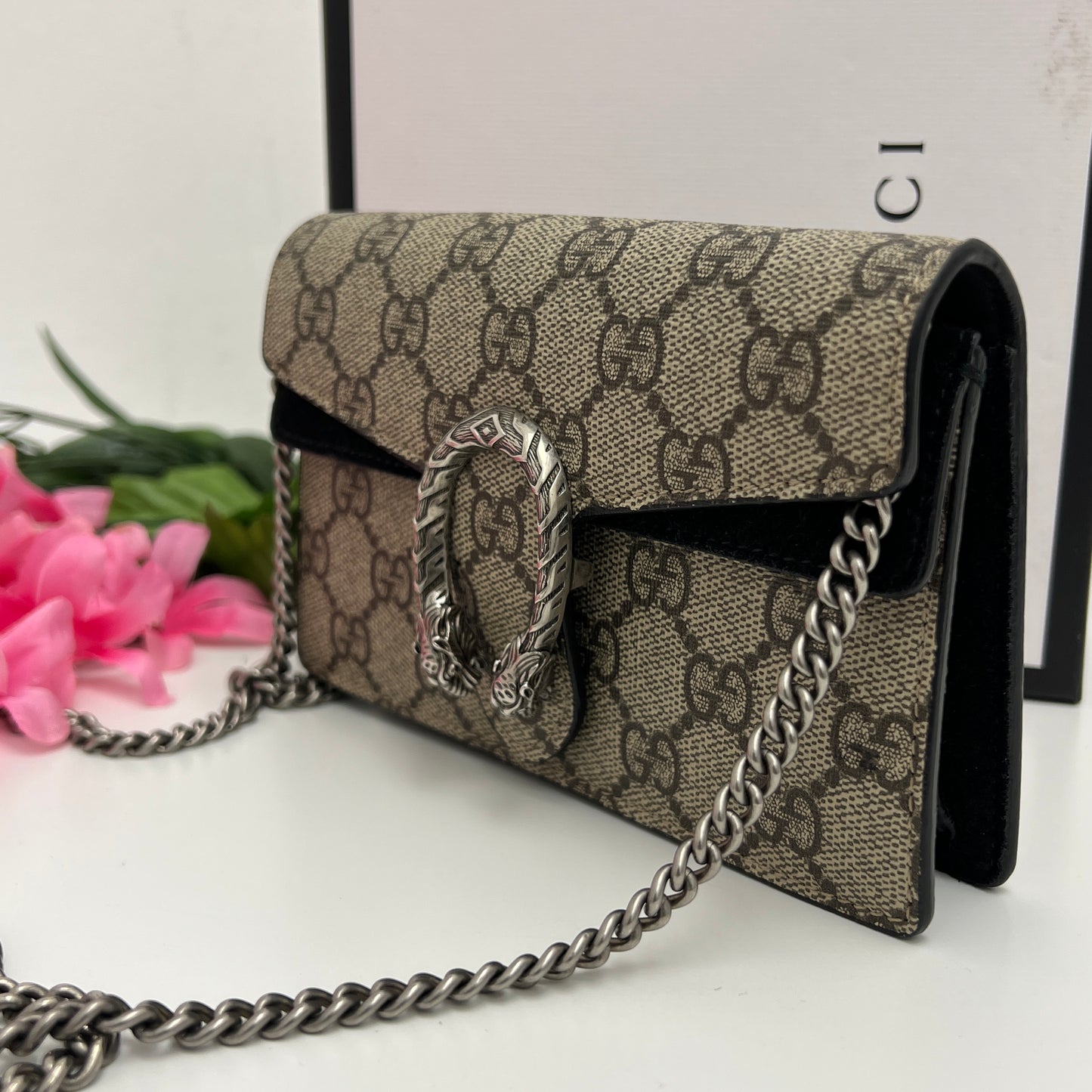 Gucci Super Mini Dionysus Crossbody GG canvas