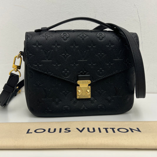 Louis Vuitton Pochette Métis Black Empreinte Leather