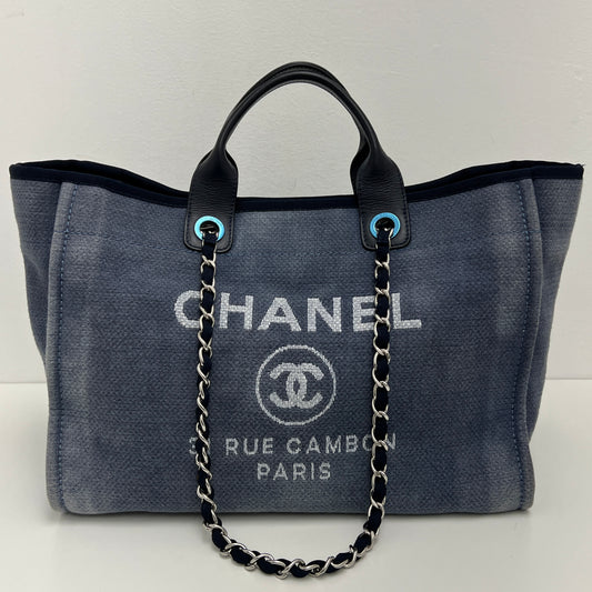 Chanel Deauville Tote Denim Medium hi