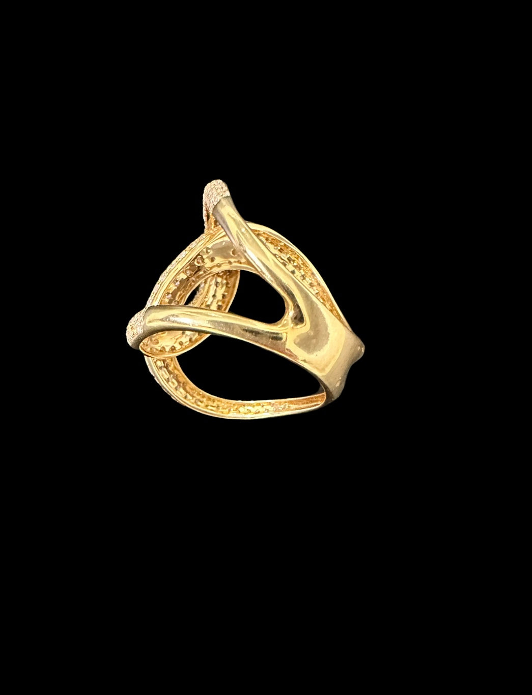 14k Yellow Gold and Diamond Ring