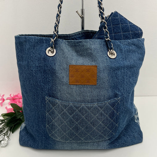 Chanel Shopping Tote Degrade Denim Large