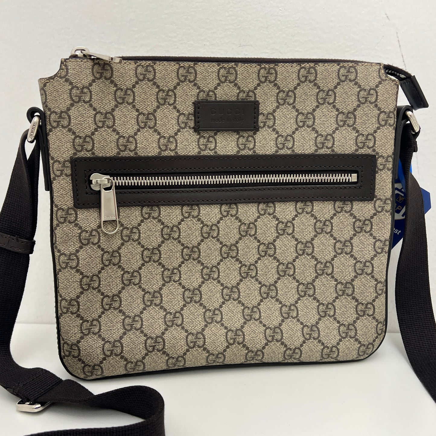 Gucci GG Supreme Canvas Messenger Crossbody Bag