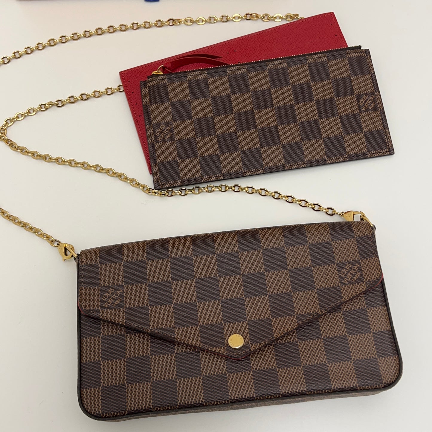 Louis Vuitton Felicie Pochette with Both Inserts, Box, & Dust Bag