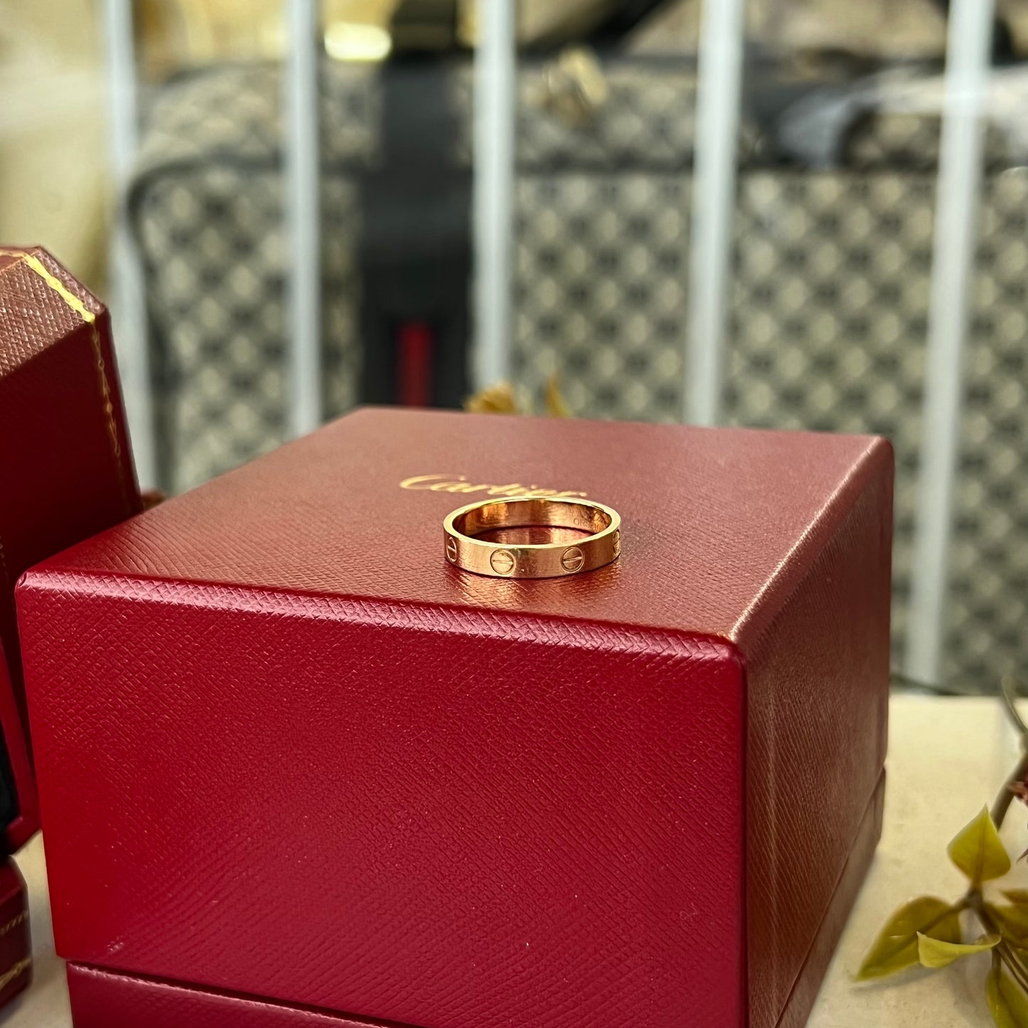 Cartier 18k Yellow Gold Love Ring with Box & Certificate, Size 56/ 7.5