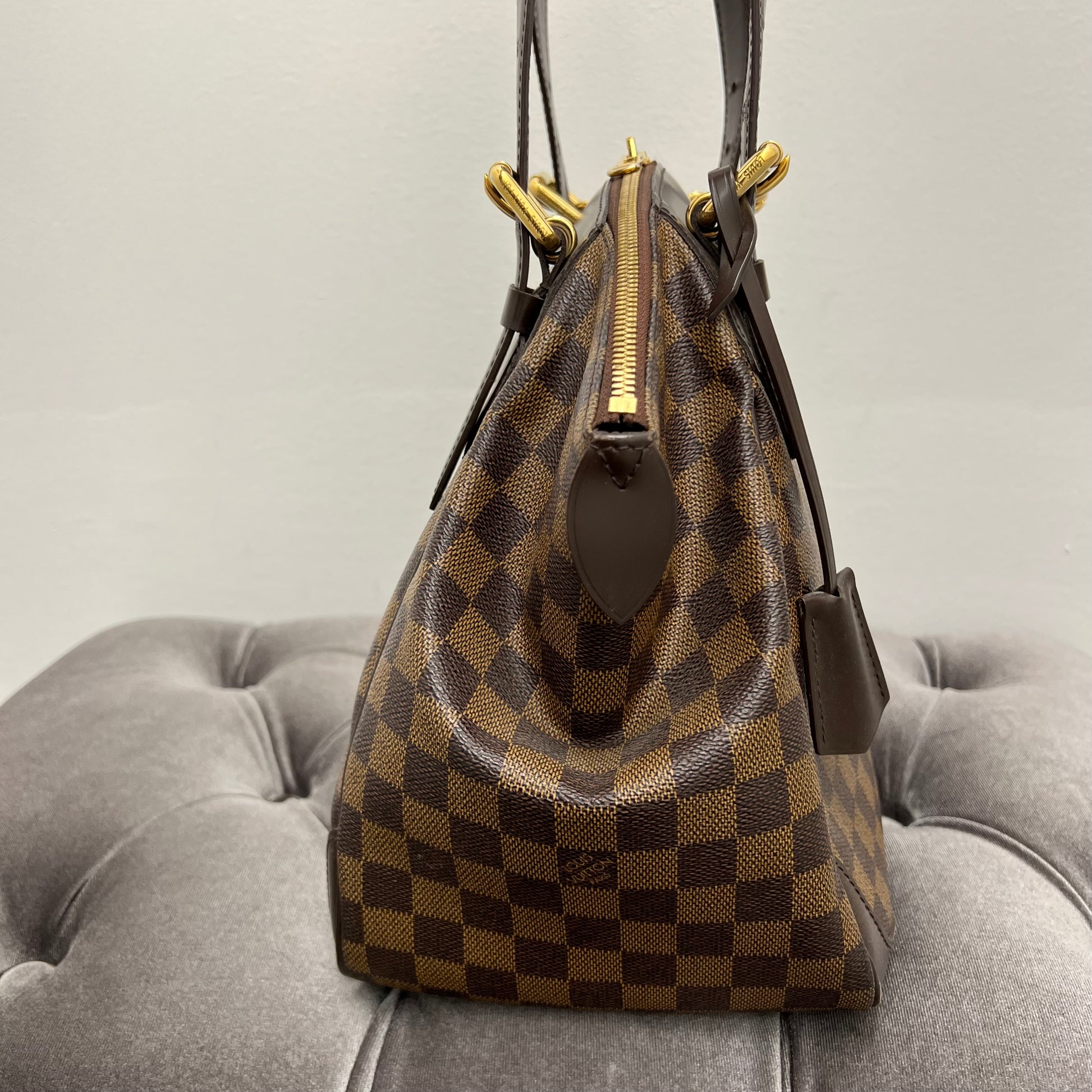 Louis Vuitton Verona MM Damier Ebene Satchel Bag