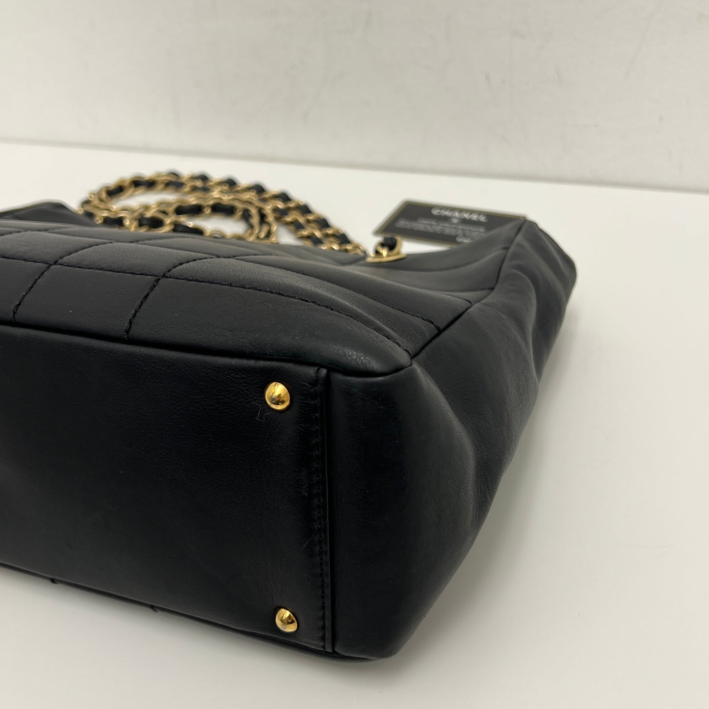Chanel Chocolate Bar Chain Tote Black, Gold