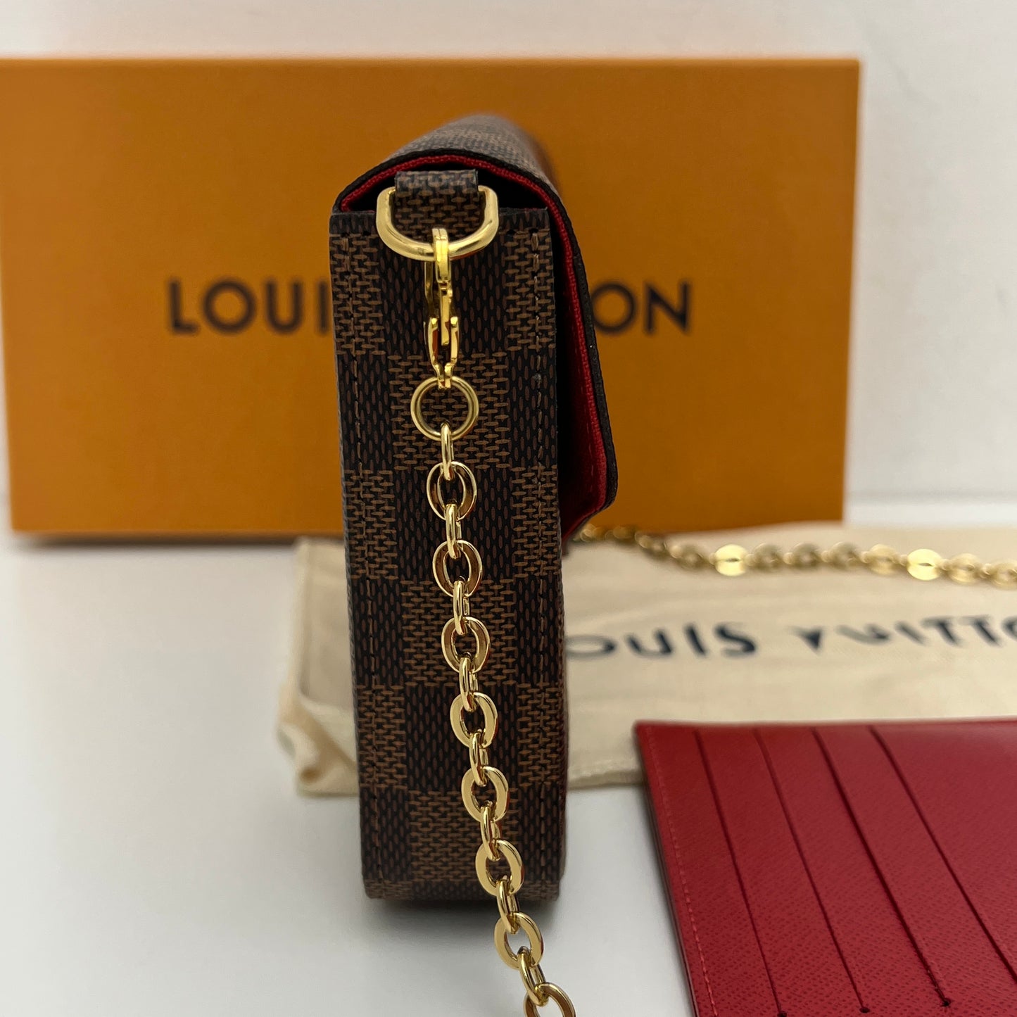 Louis Vuitton Felicie Pochette with Both Inserts, Box, & Dust Bag