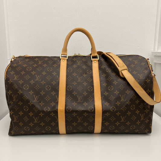 Louis Vuitton Keepall 55 Bandouliere Monogram Duffle Bag