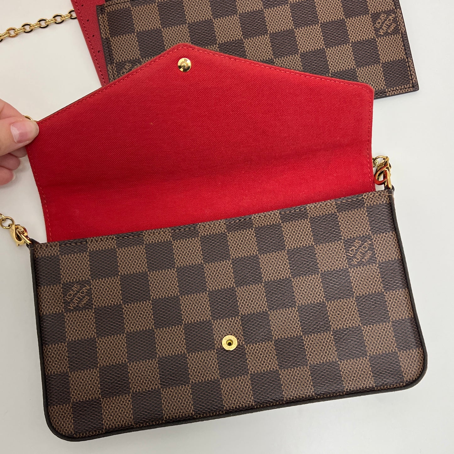 Louis Vuitton Felicie Pochette with Both Inserts, Box, & Dust Bag
