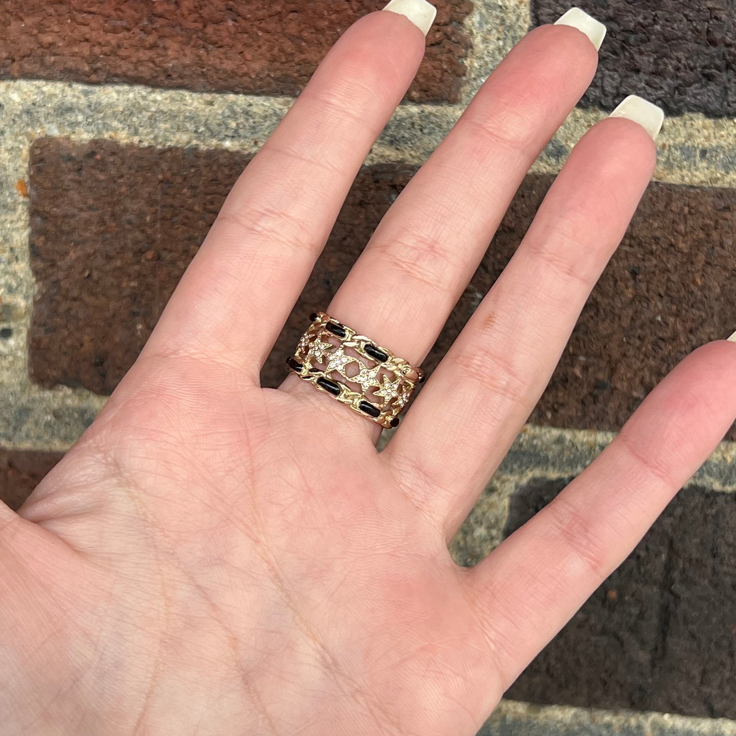 Chanel Star CC Ring, Size 7
