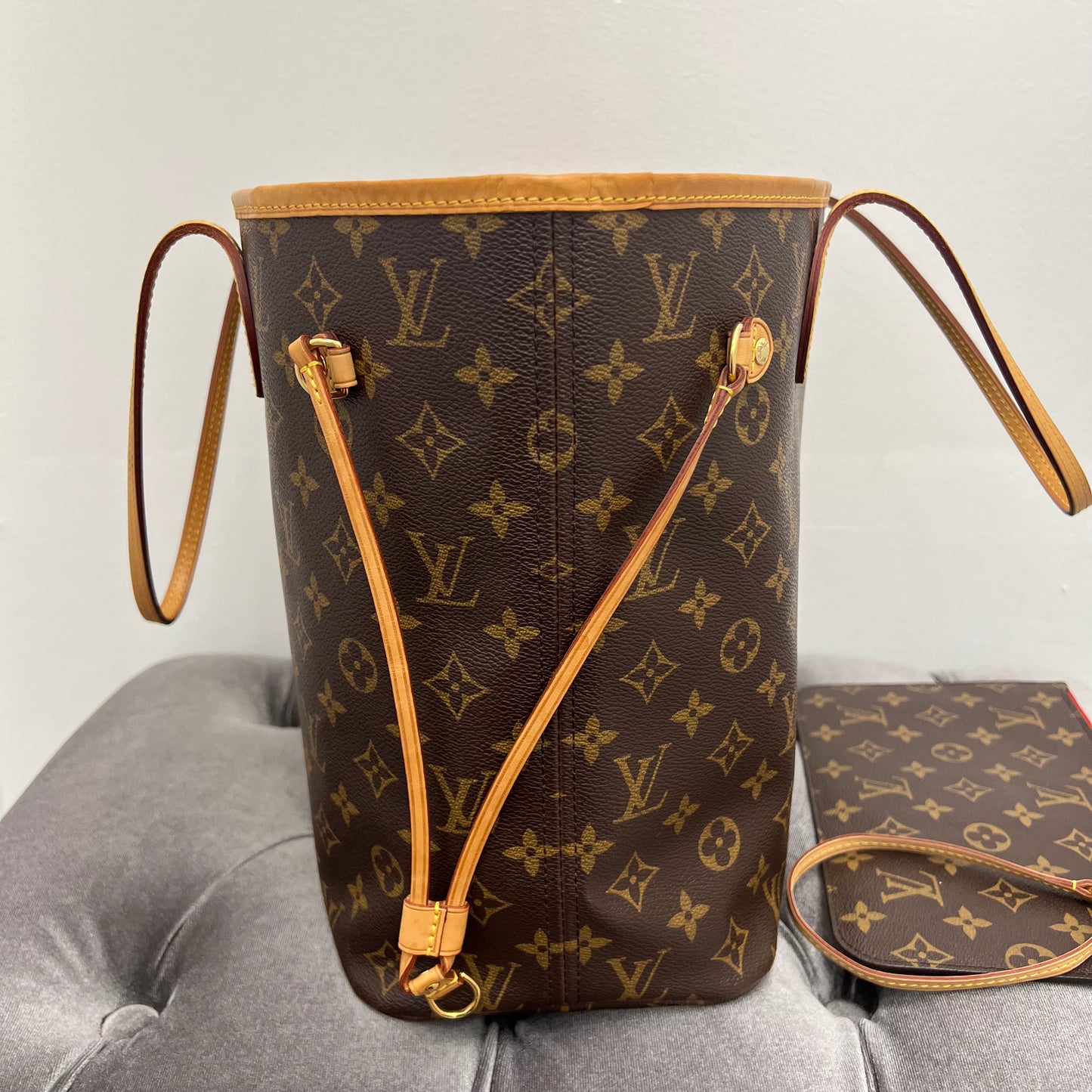 Louis Vuitton Neverfull MM with Pouch, Monogram