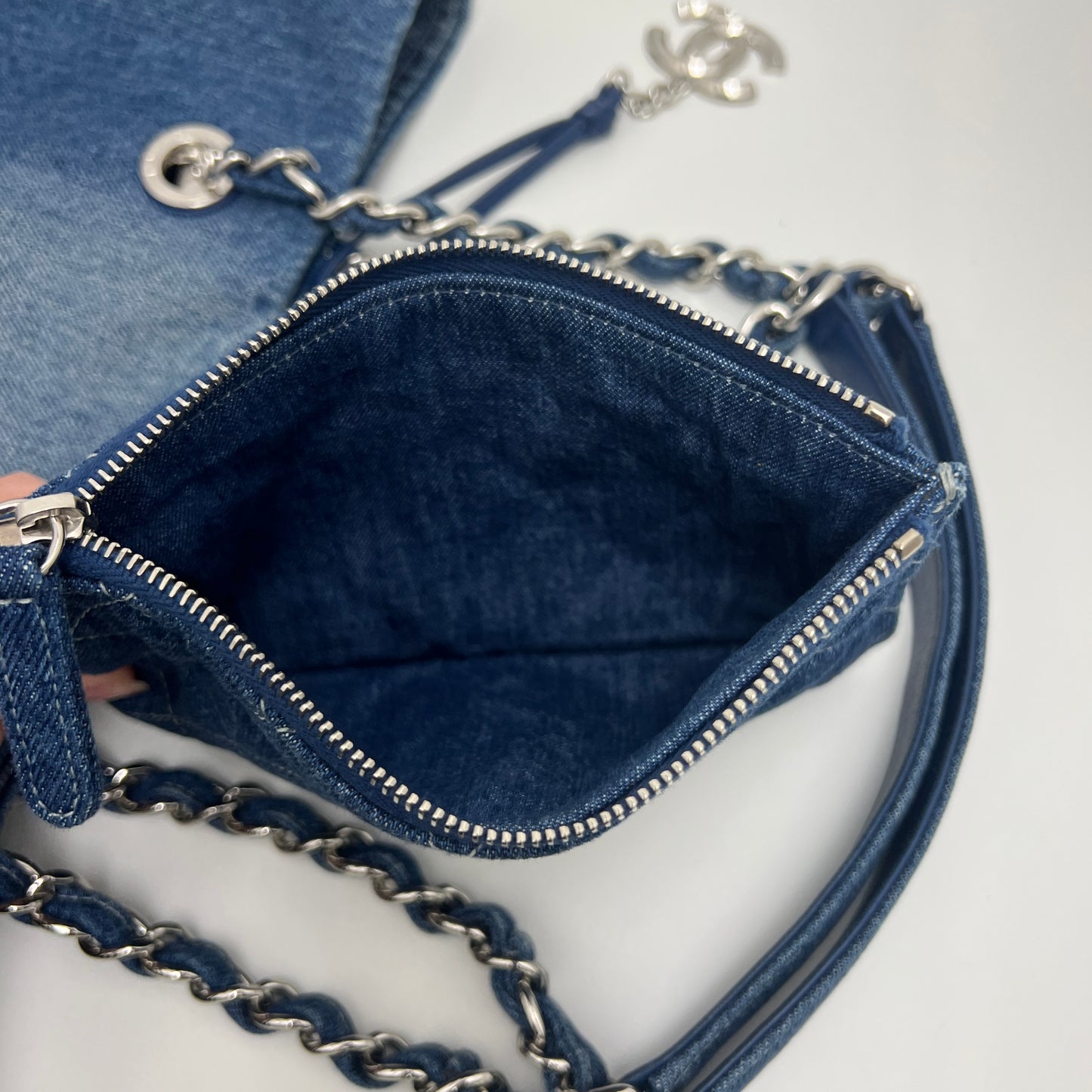 Chanel Shopping Tote Degrade Denim Large