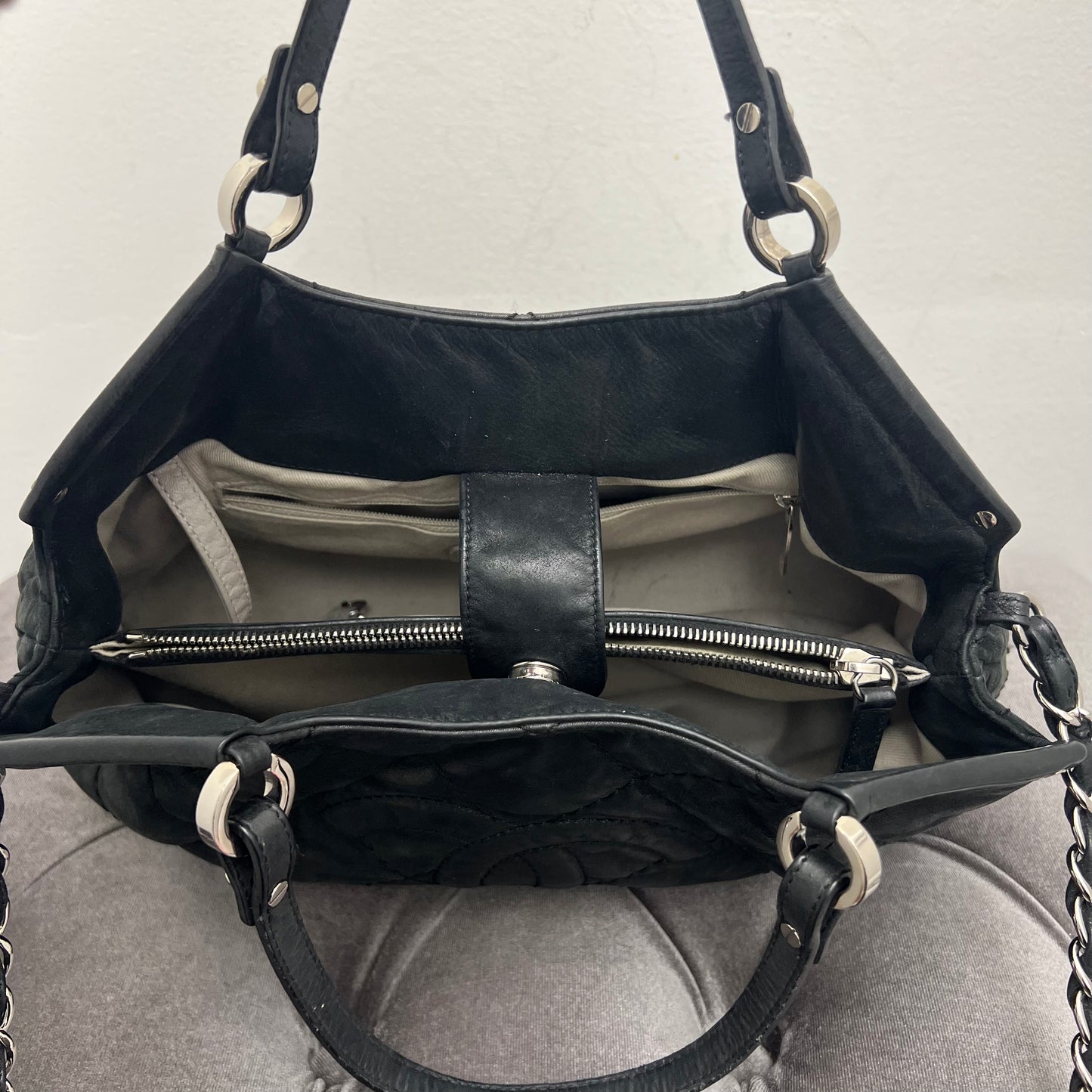 Chanel Sea Tote Quilted Iridescent Calfskin