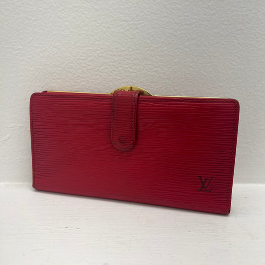 Louis Vuitton Kiss Lock Wallet Red Epi