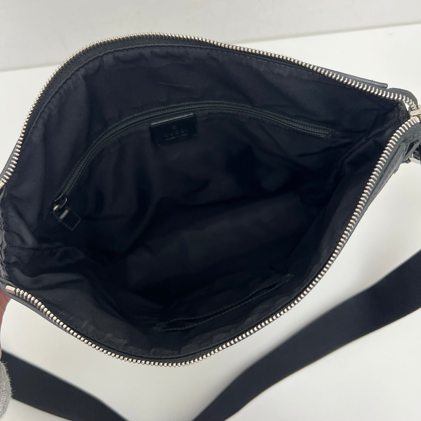 Gucci GG Supreme Web Messenger Crossbody Bag