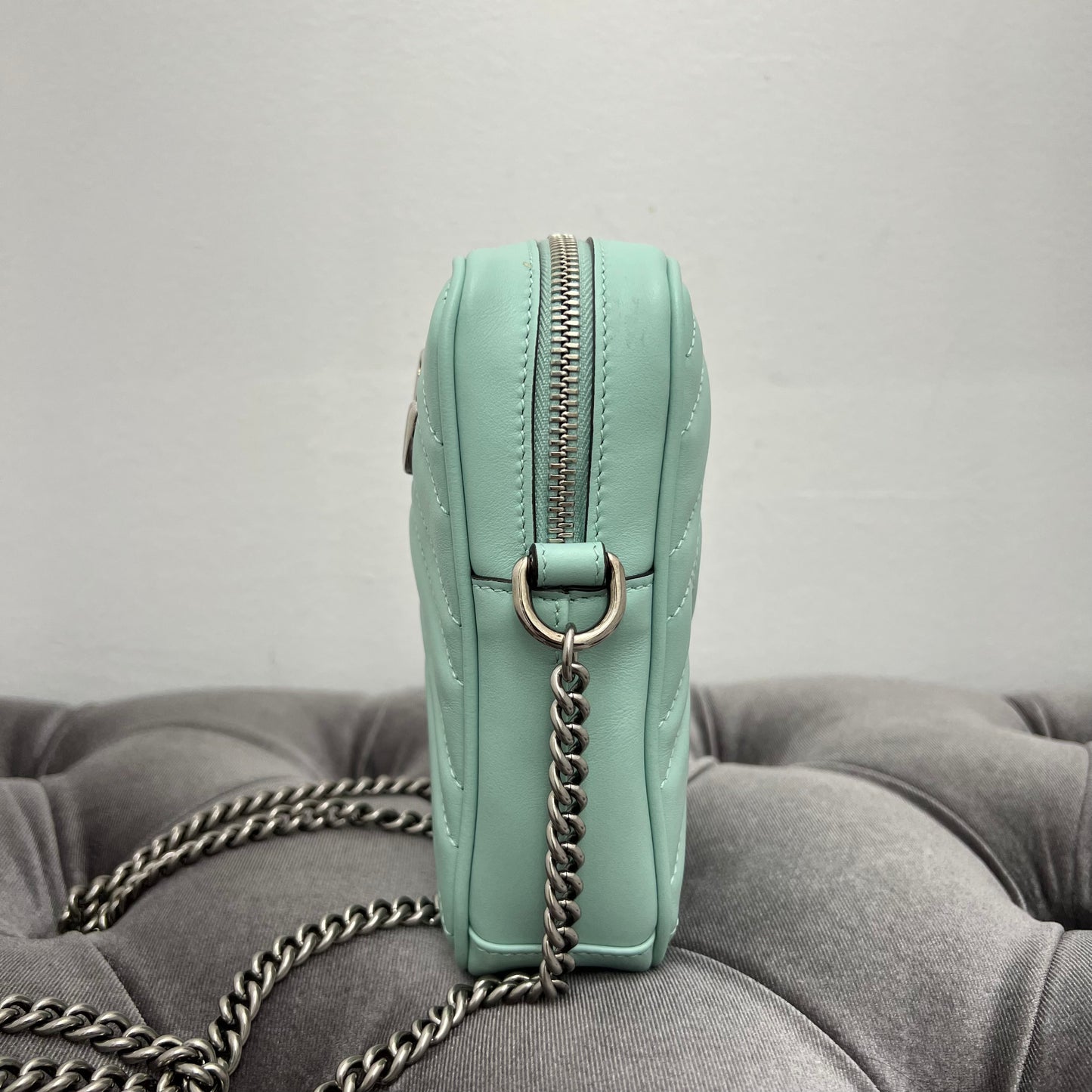 Gucci Marmont Camera Bag Seafoam Green