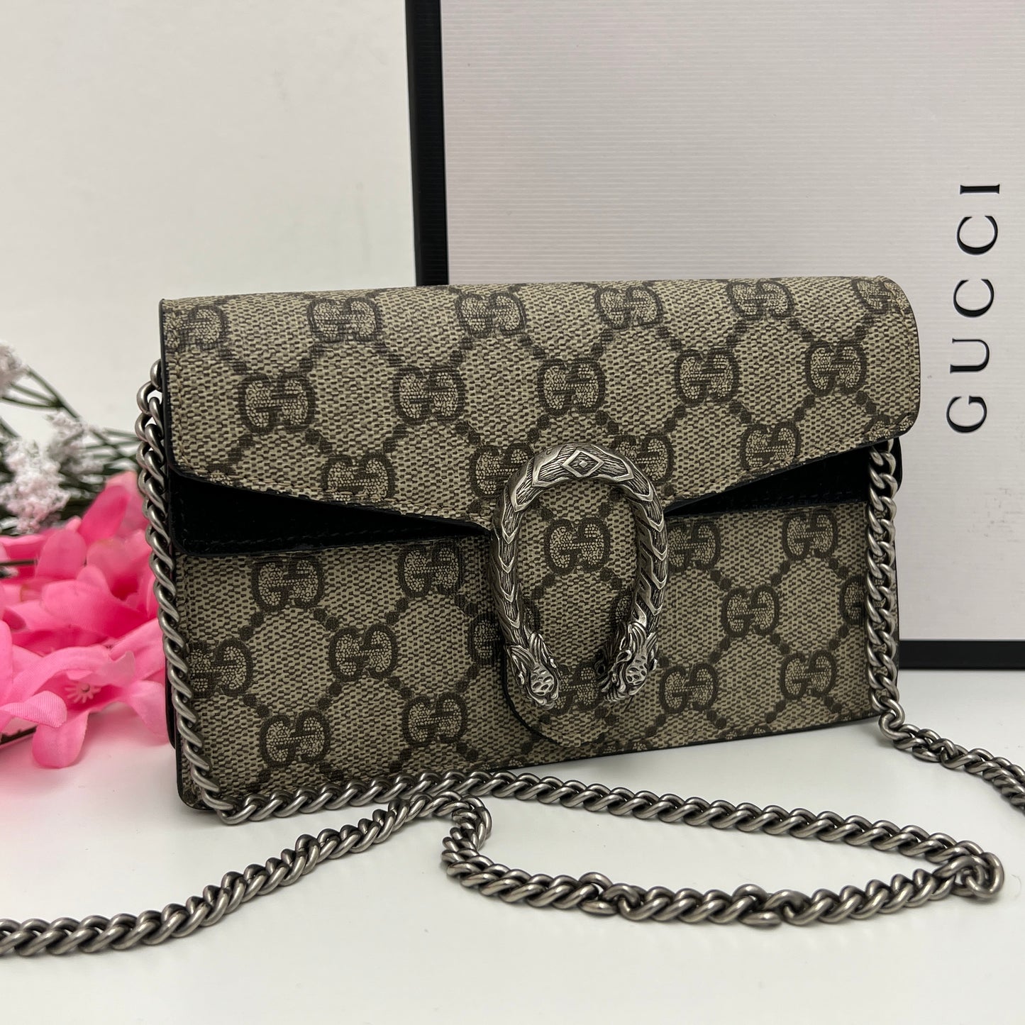 Gucci Super Mini Dionysus Crossbody GG canvas