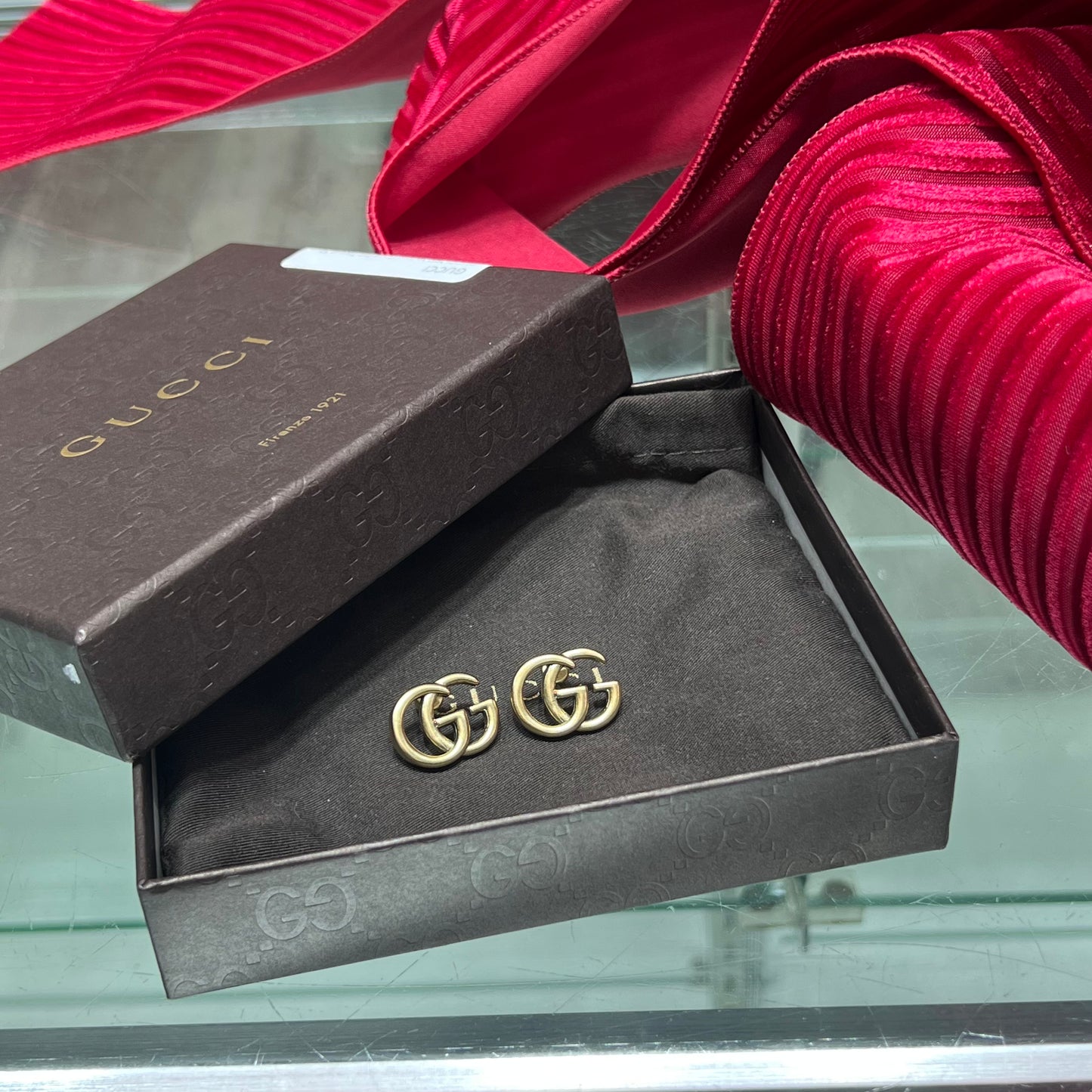 Gucci GG Stud Earrings with Box & Dust Bag