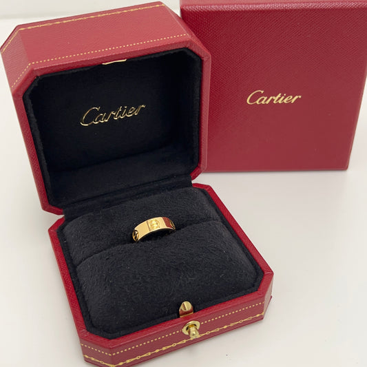 Cartier Love Ring 18k Yellow Gold Size 45 (US 3.5) with Box