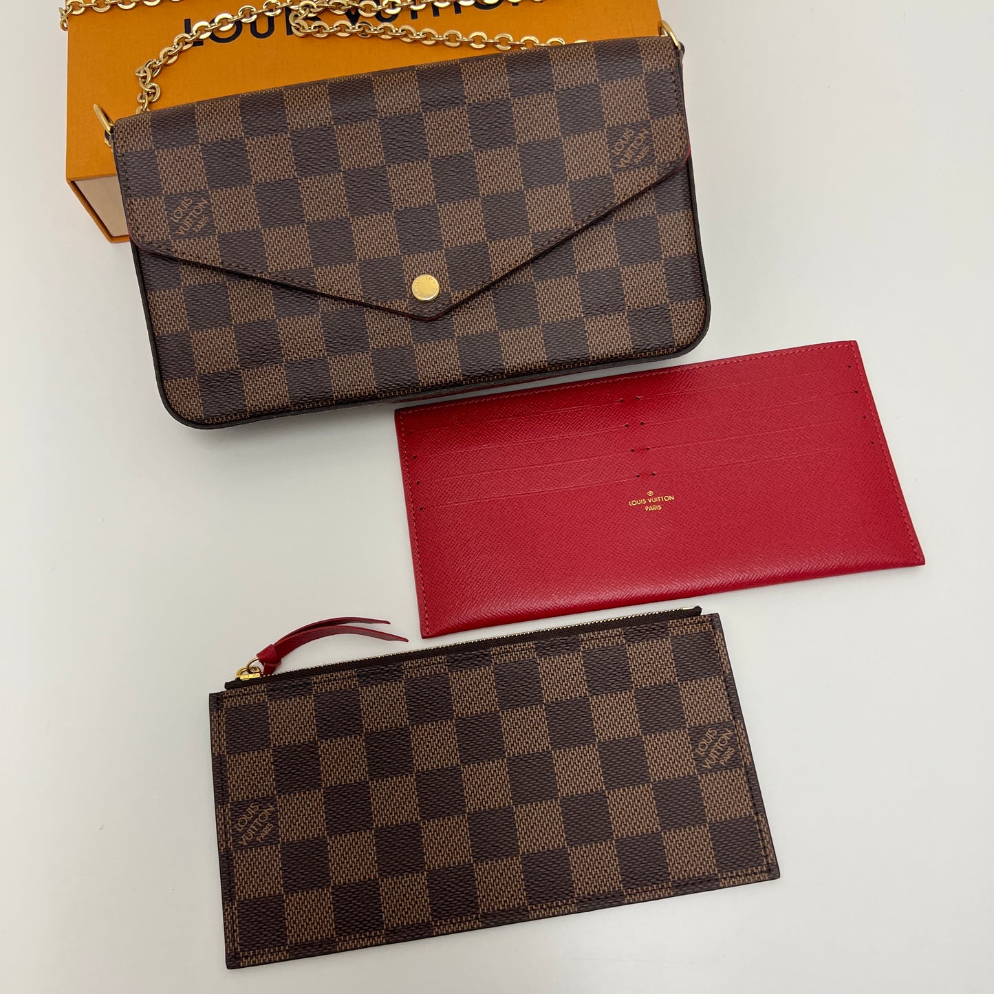 Louis Vuitton Felicie Pochette with Both Inserts, Box, & Dust Bag