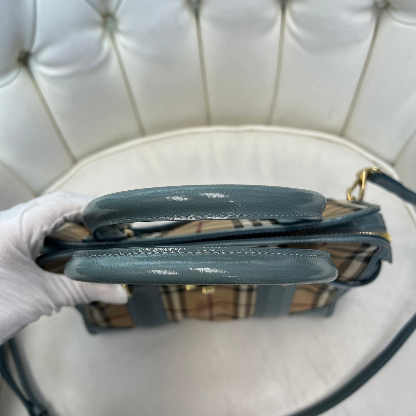 Burberry Eucalyptus 2 Way Bag
