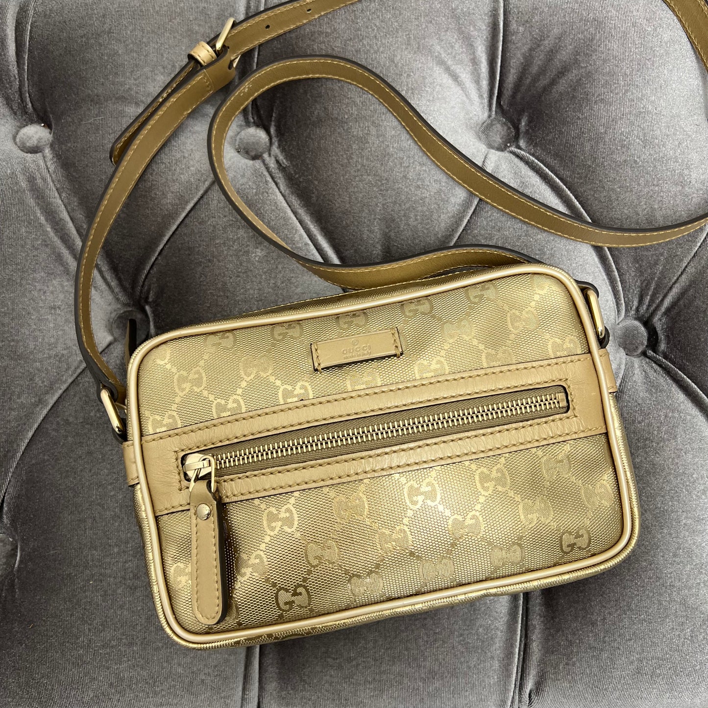 Gucci Camera Bag Gold
