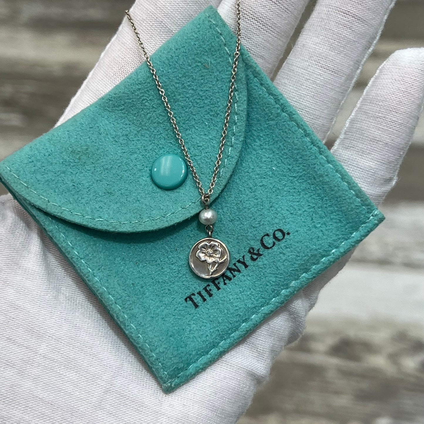 Tiffany & Co Hibiscus Flower Necklace