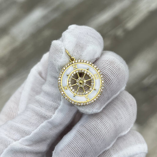 18k Gold NWES Pendant