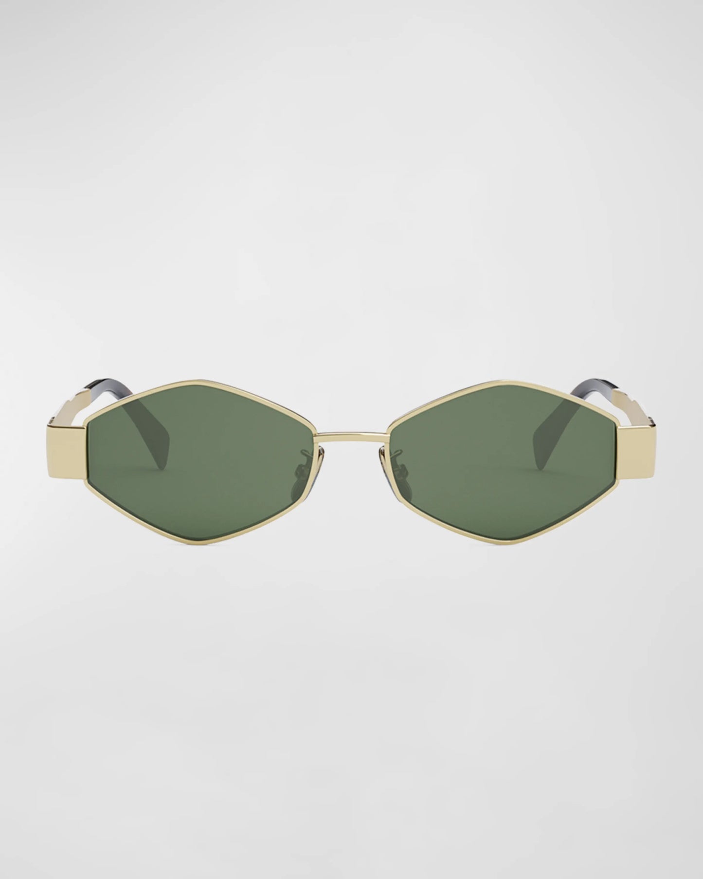 Celine Triomphe Metal Angular Sunglasses - Gold