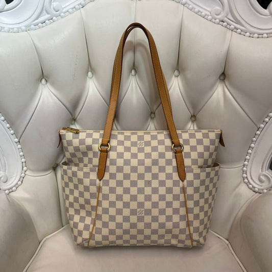 Louis Vuitton Totally MM Damier Azur Bag with Dust Bag (Pre-owned