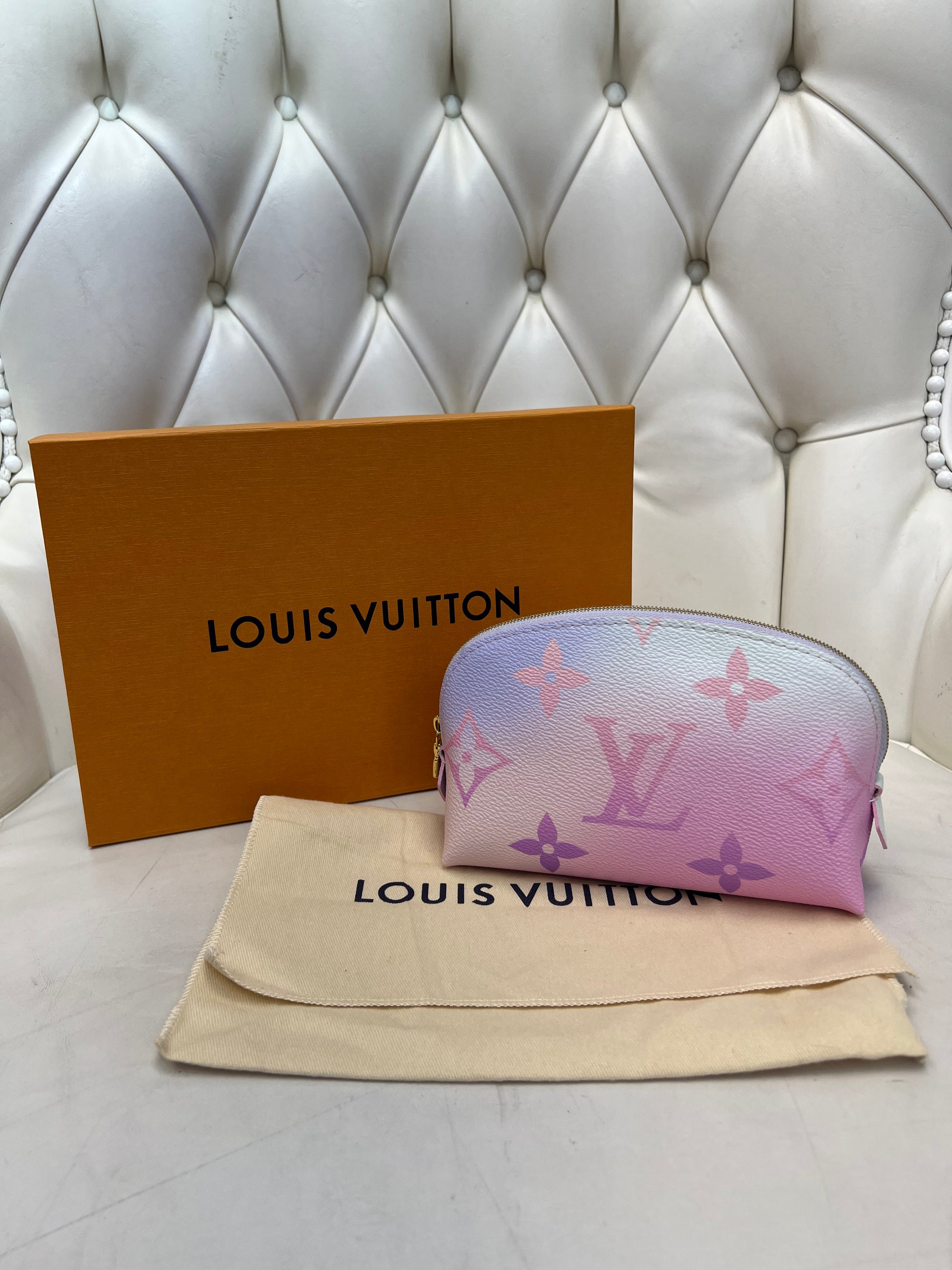 Louis Vuitton Pink Escale Cosmetic Pouch