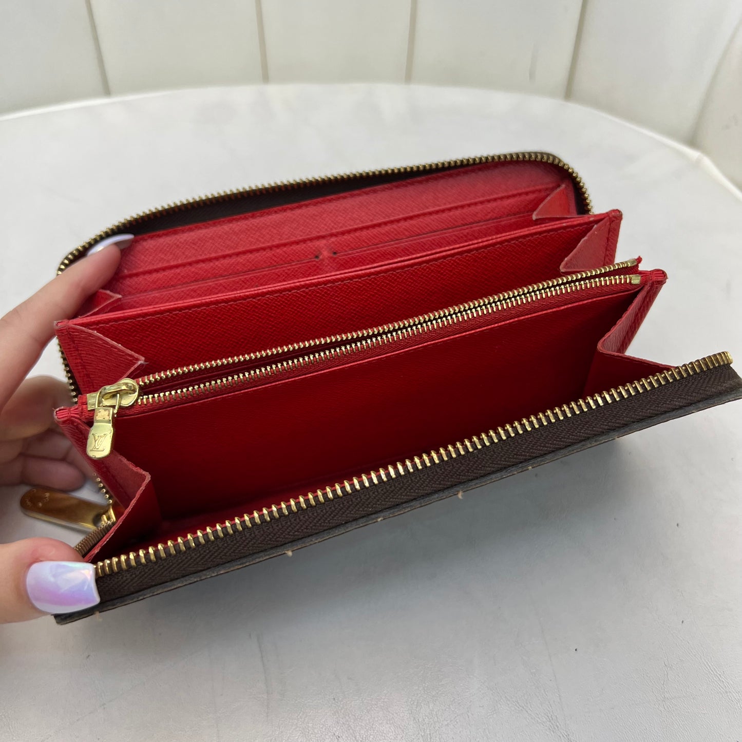 Louis Vuitton Zippy Wallet Monogram Red