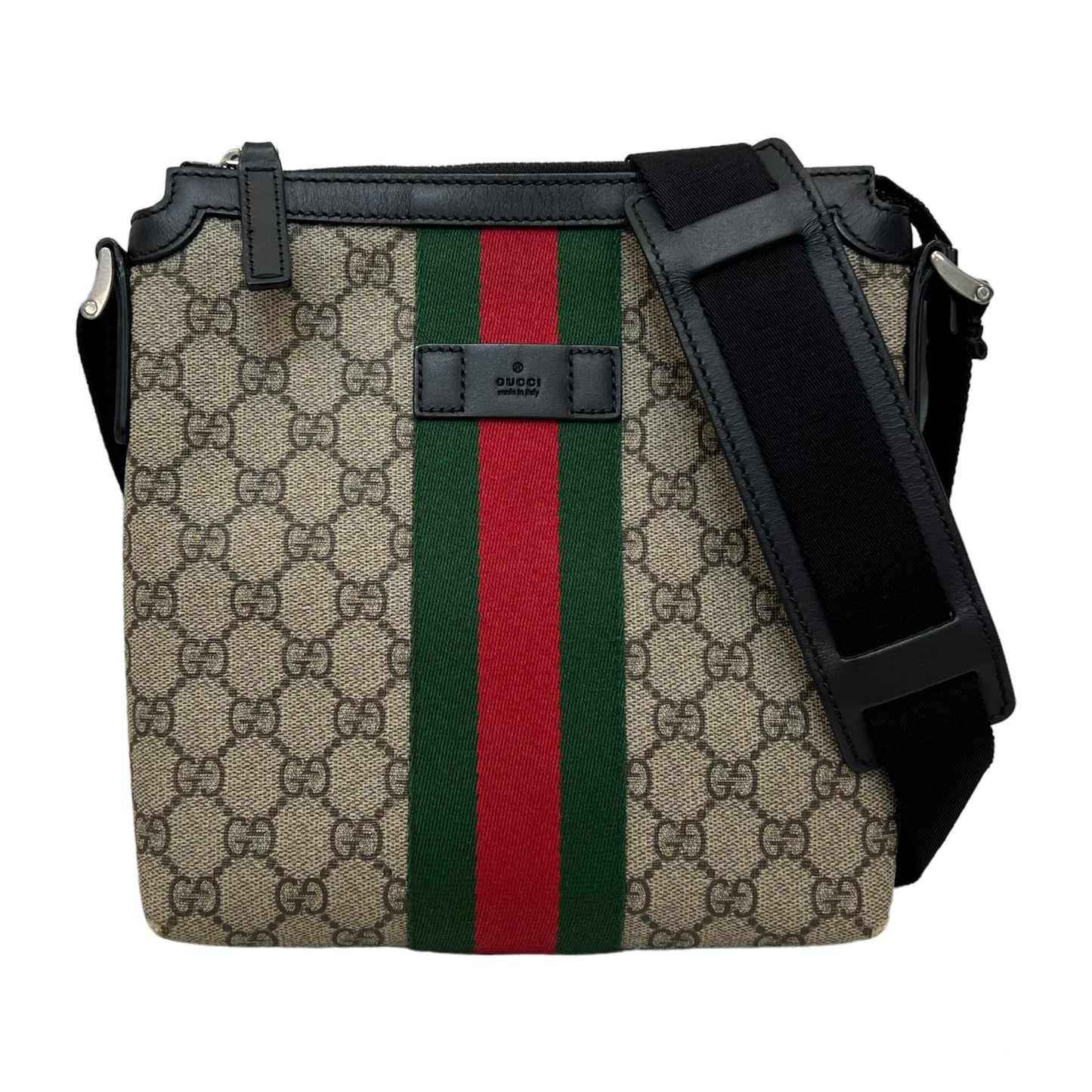 Gucci GG Supreme Web Messenger Bag