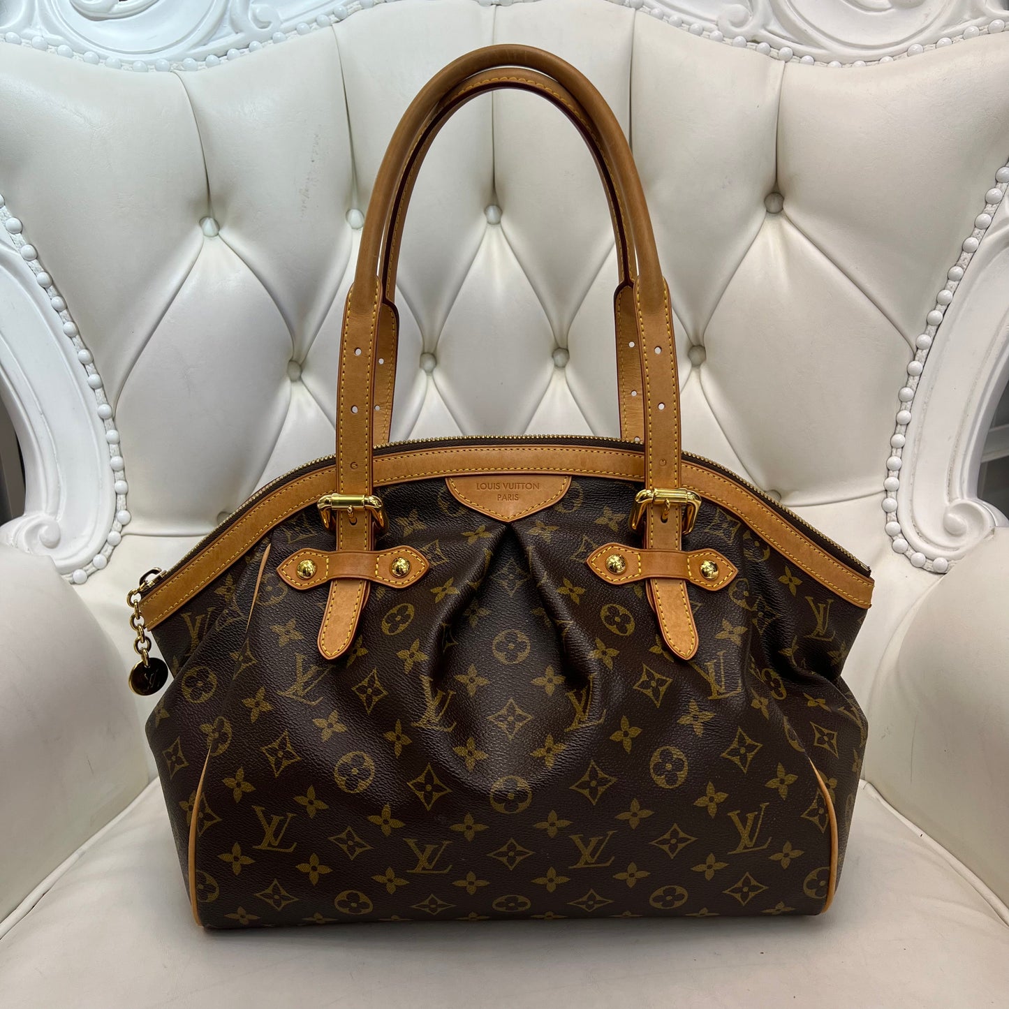 Brown Louis Vuitton Monogram Tivoli GM Handbag