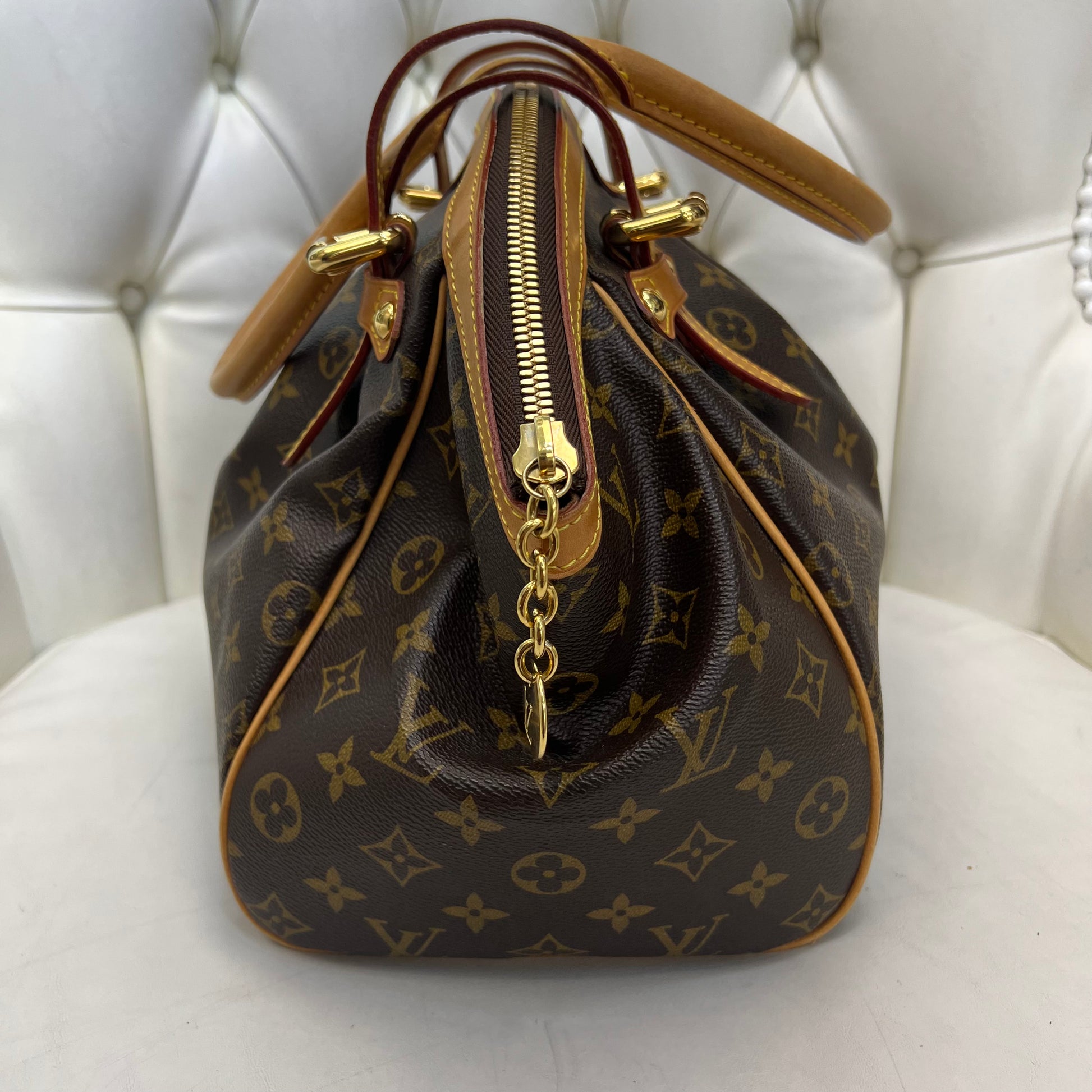 LOUIS VUITTON Tivoli GM Monogram Canvas Brown Shoulder Bag Brown-US