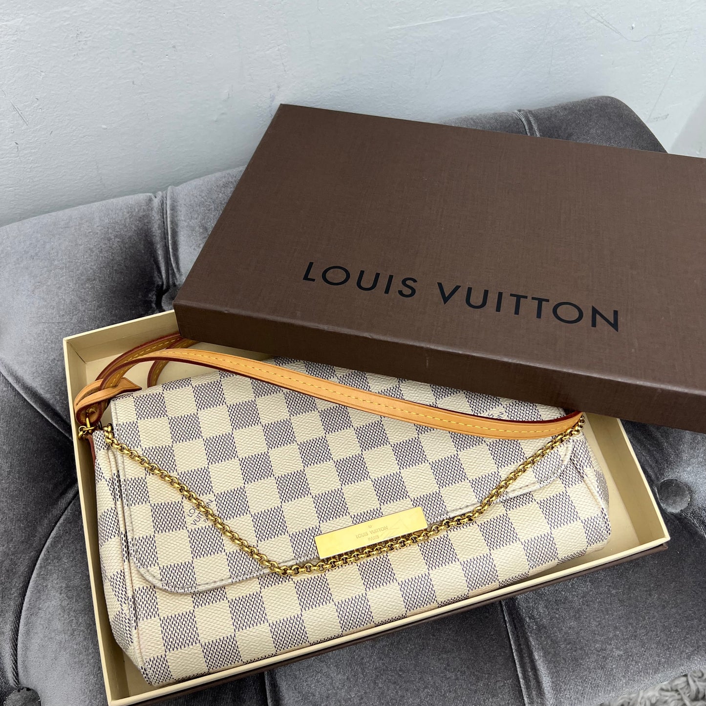 Louis Vuitton Favorite MM Damier Azur