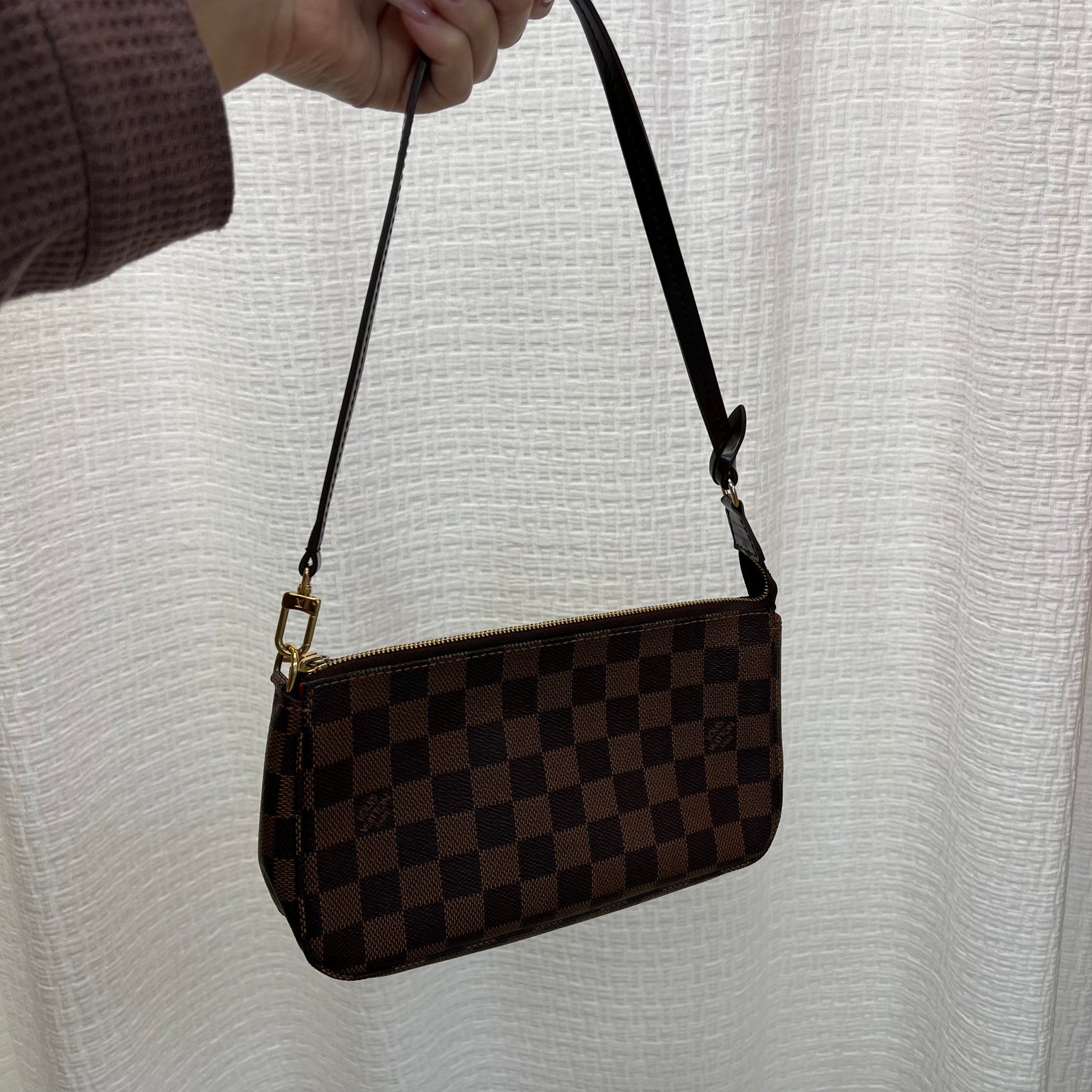 Damier Ebene Strap for Louis Vuitton Pochette Accessoires