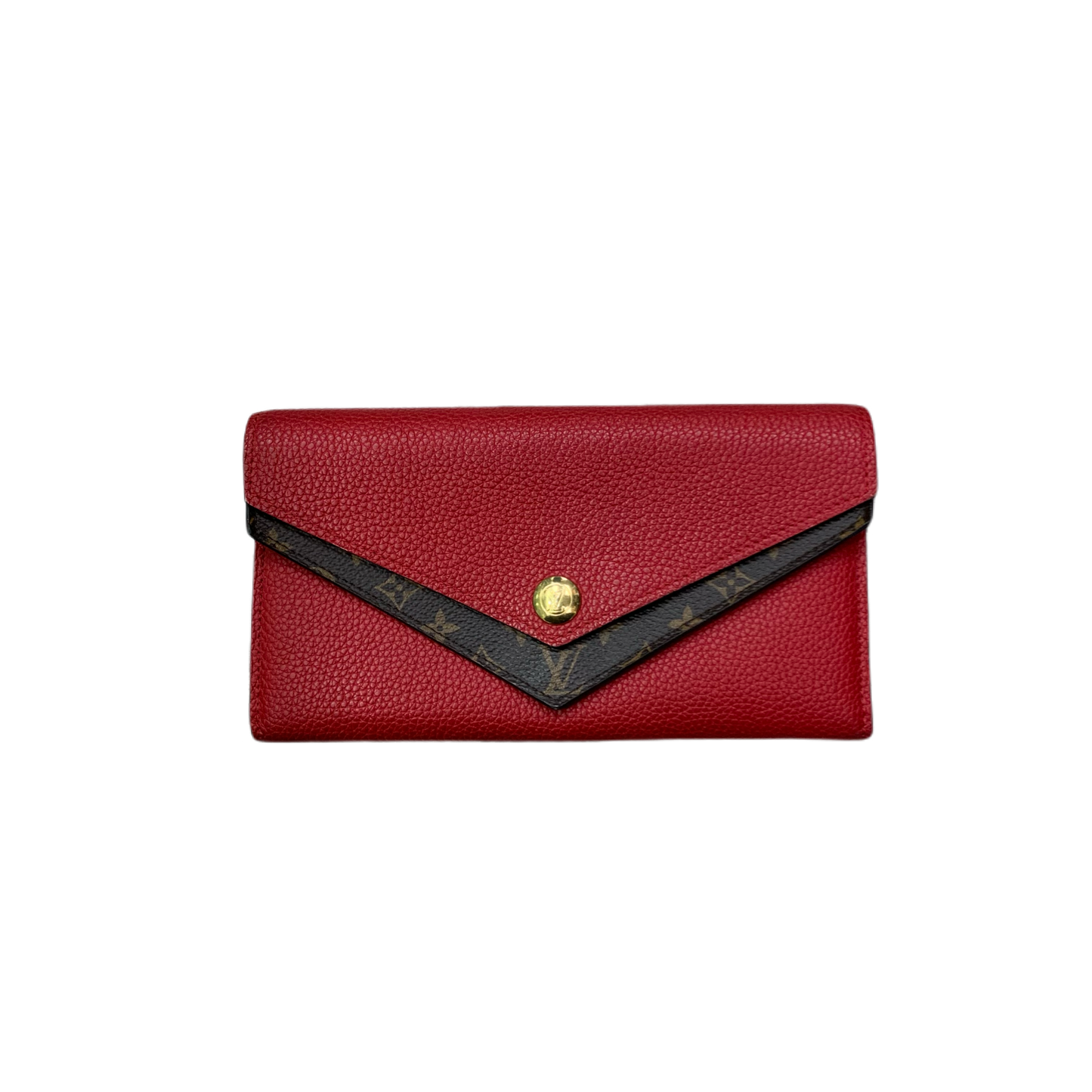 Louis Vuitton Red Monogram Porte Feuille Double Wallet