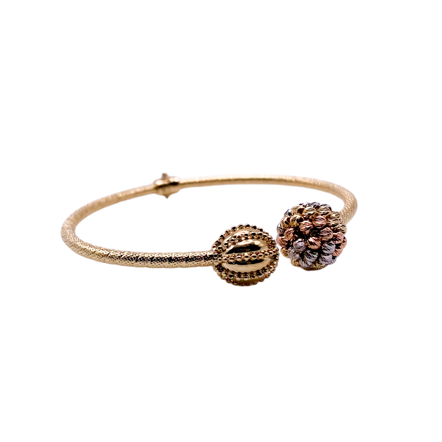 14k Gold Caviar Ball Bracelet