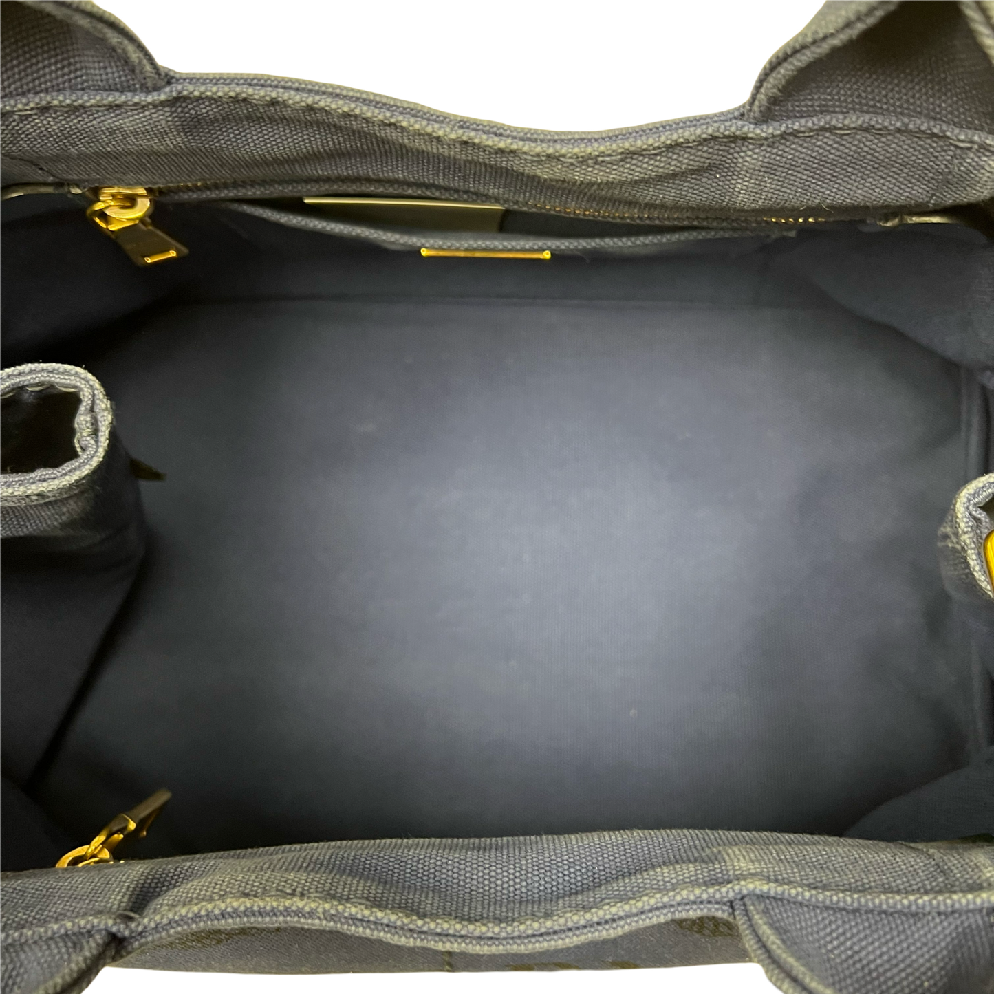 Prada Kanapatoto Convertible Canvas Shoulder Bag