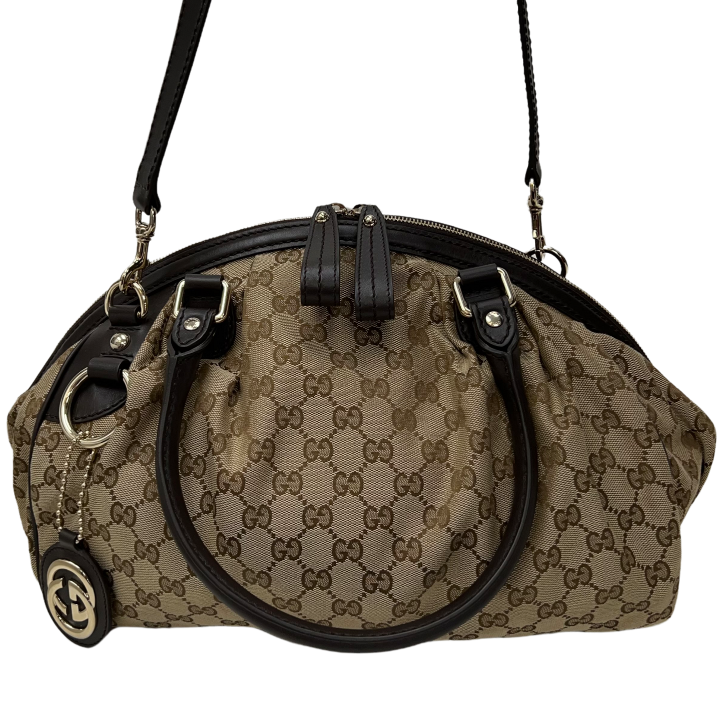 Gucci Boston Sukey Canvas Shoulder Bag