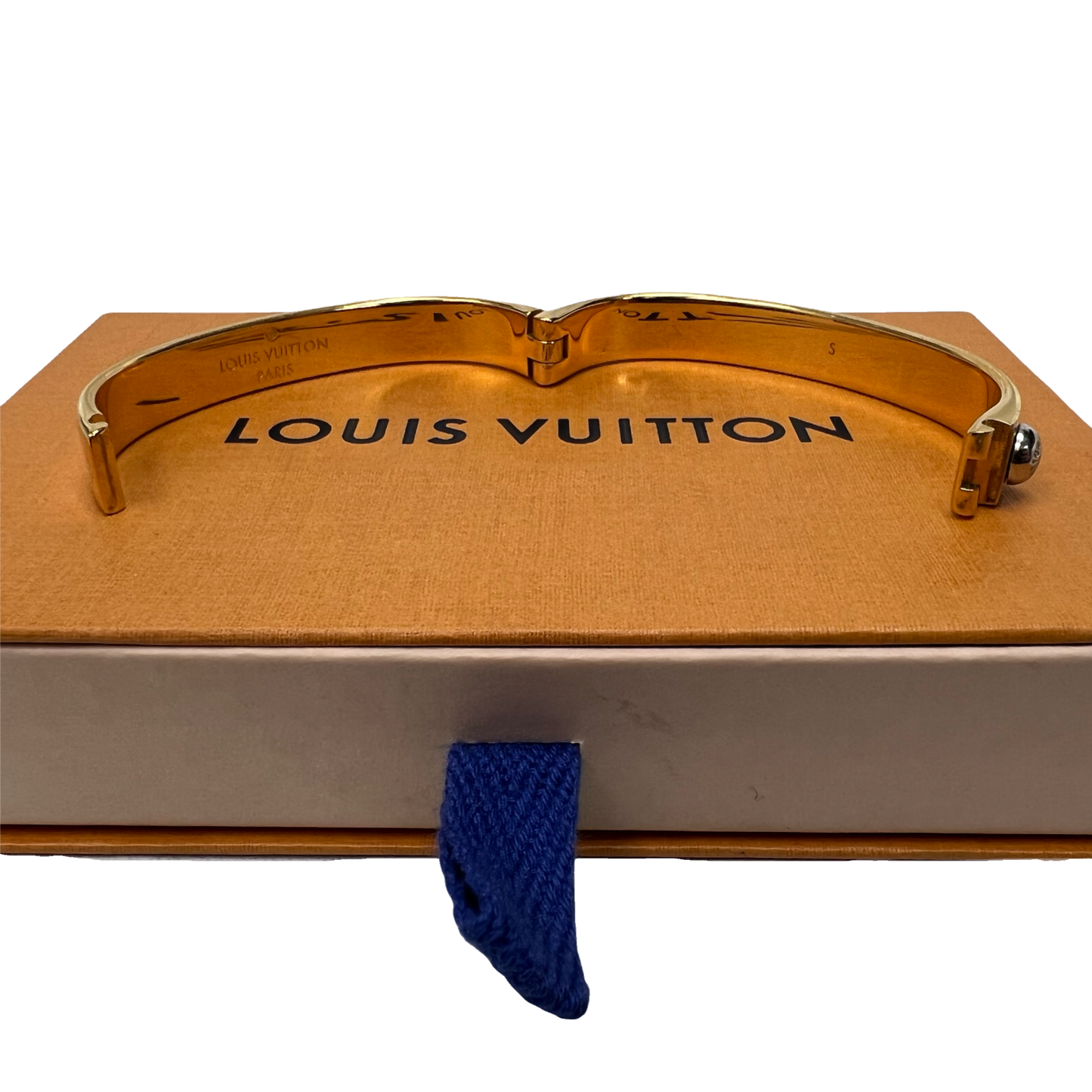 Louis Vuitton Monogram Brass Nanogram Cuff