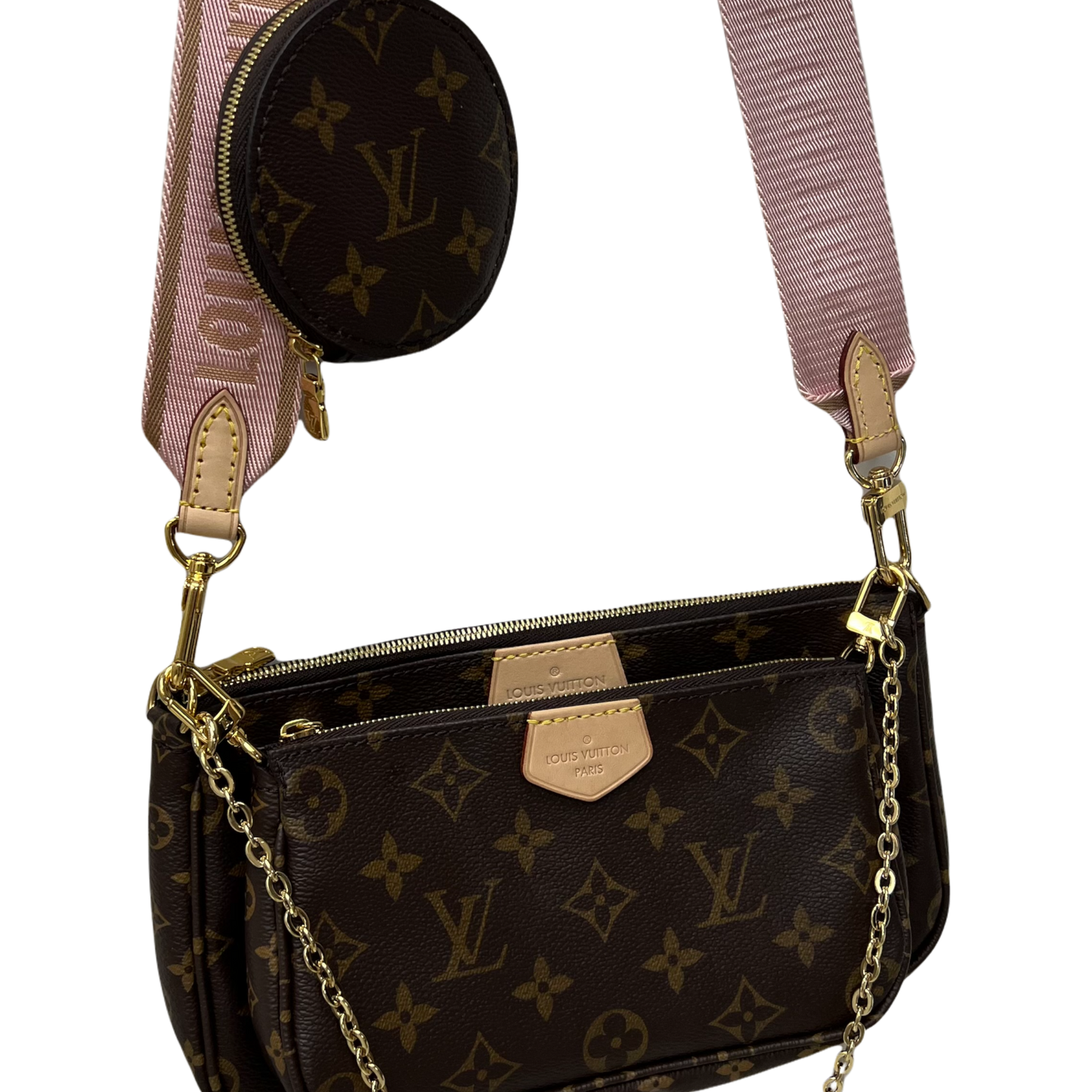 Louis Vuitton Monogram Multi Pochette Accessories Rose Clair