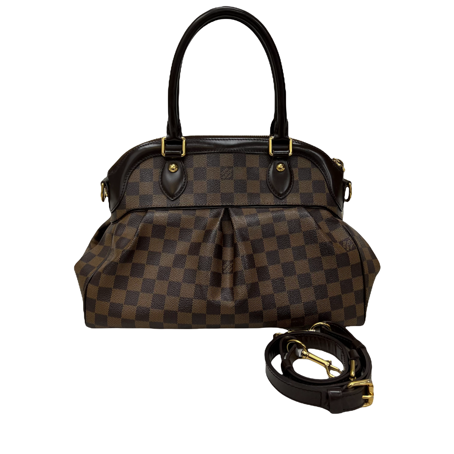 Louis Vuitton Trevi PM Damier Ebene Satchel Shoulder Bag