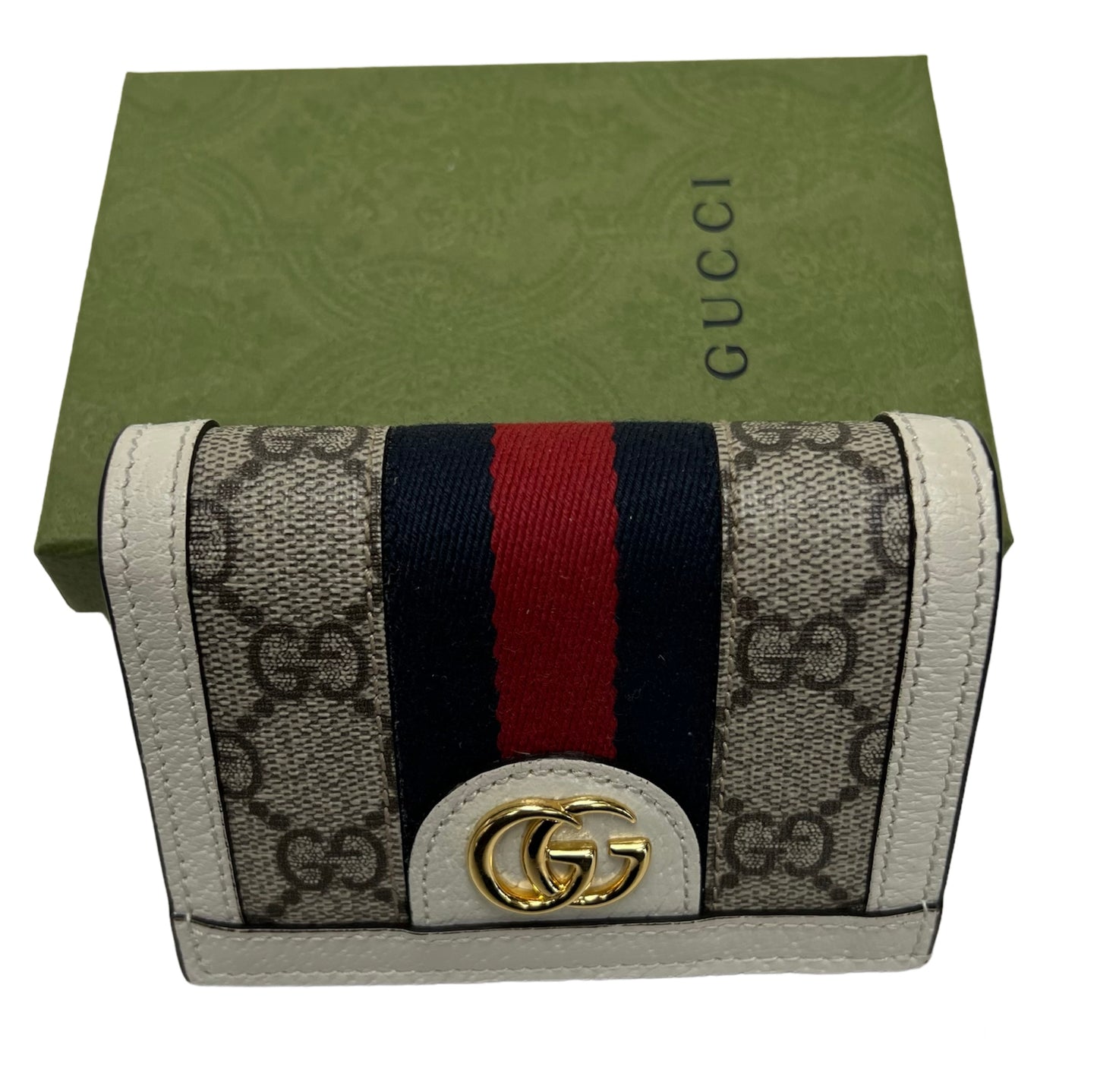 Gucci Ophidia Card Case Wallet with Box