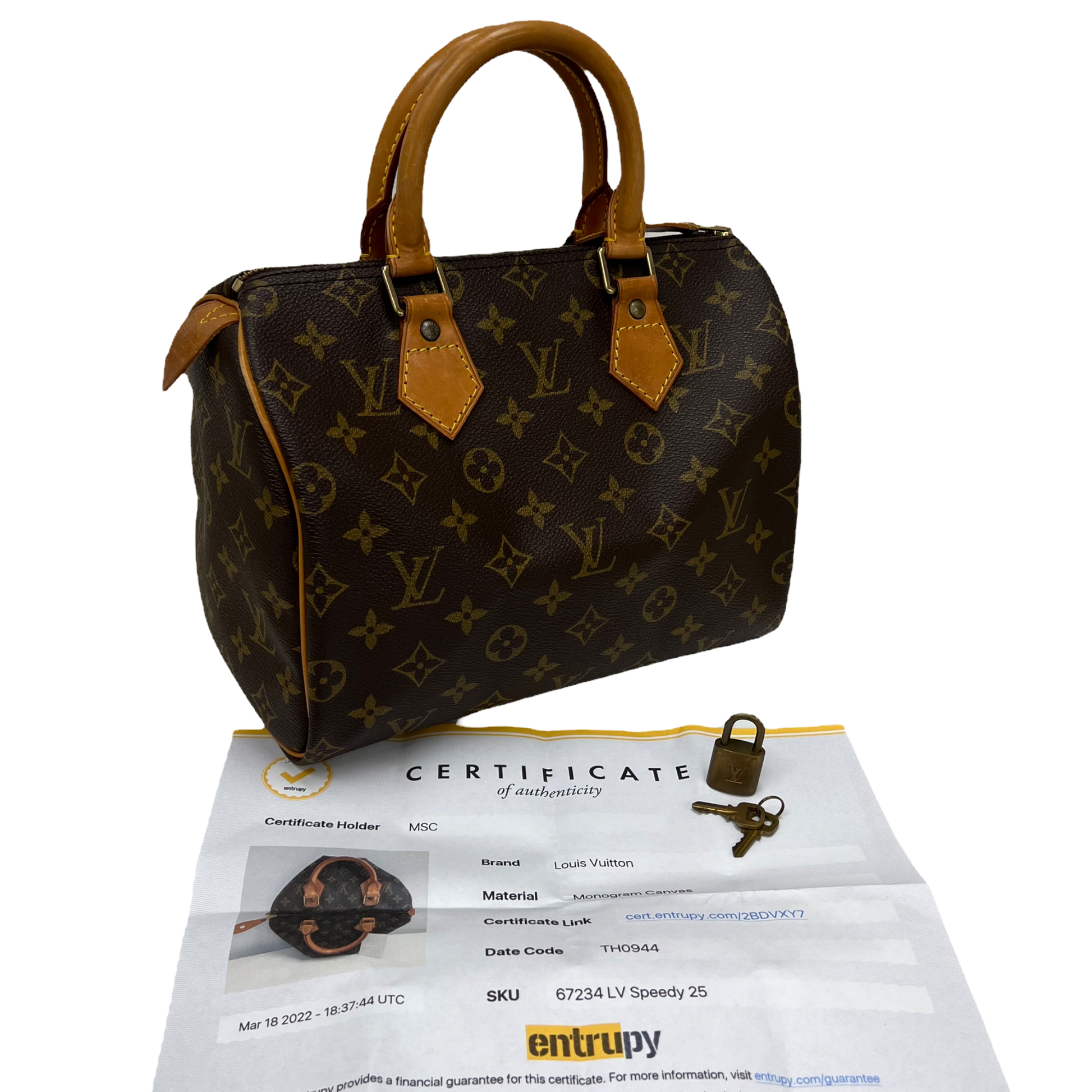 lv certificate of authenticity