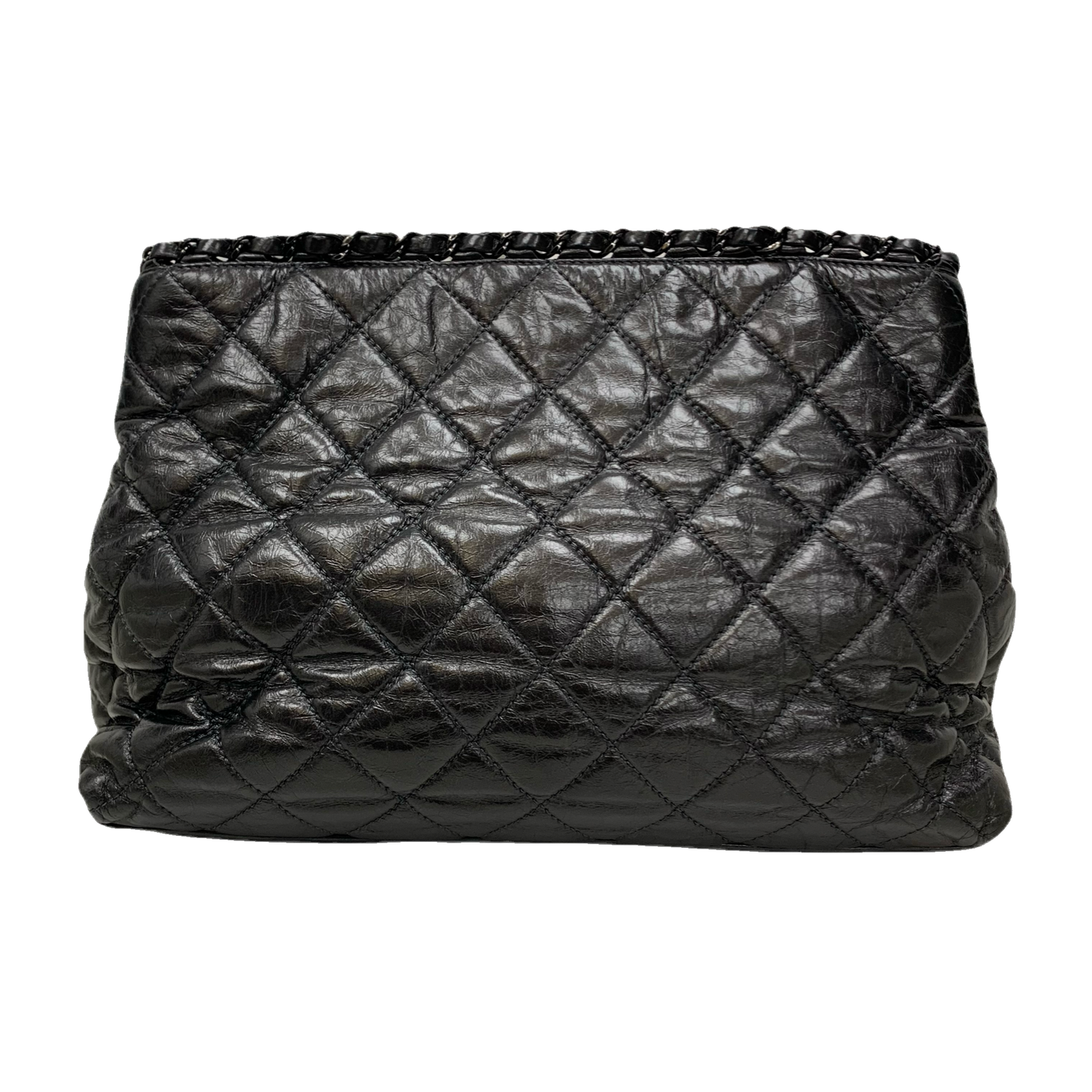 Chanel Quilted Calfskin Chain Me Tote