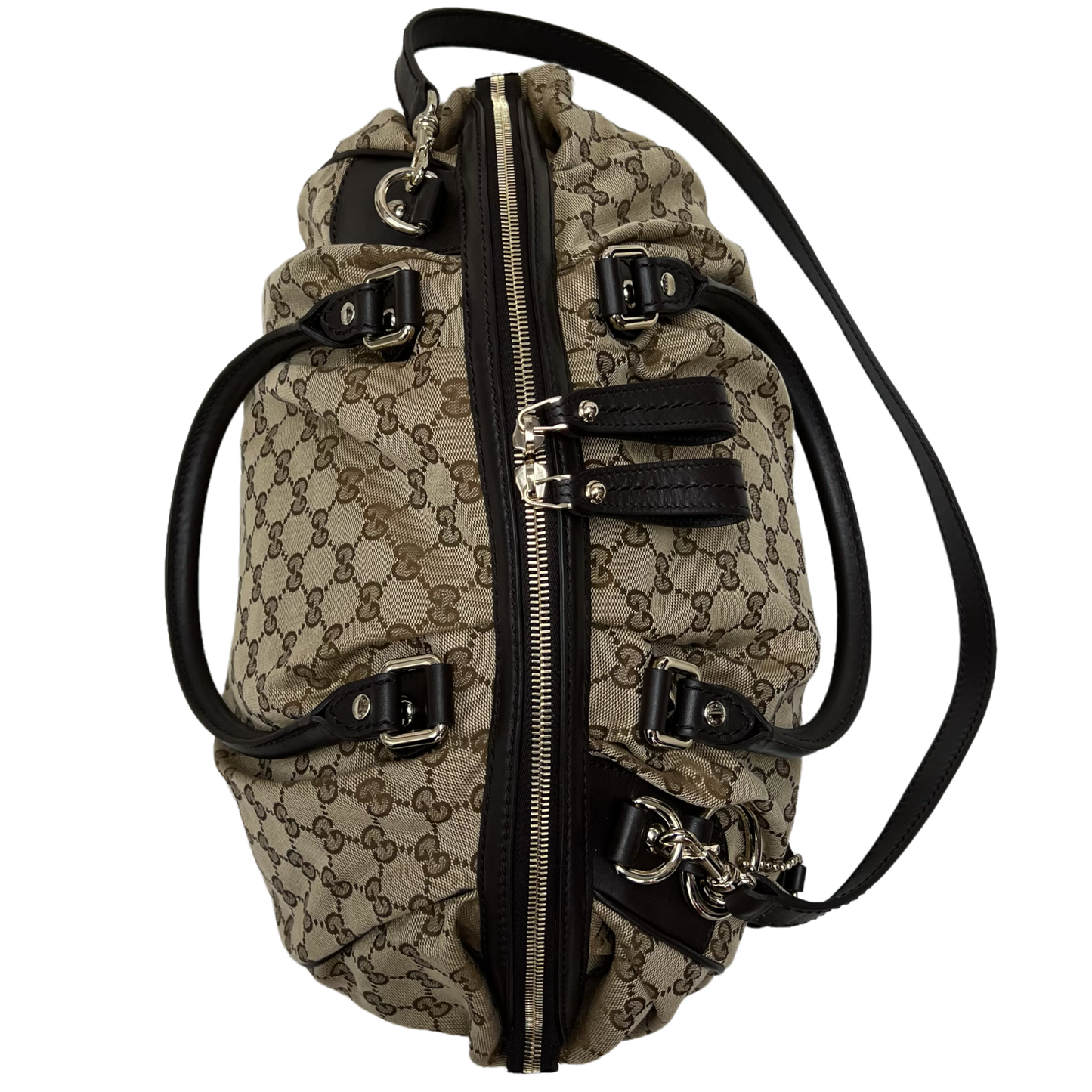 Gucci Boston Sukey Canvas Shoulder Bag